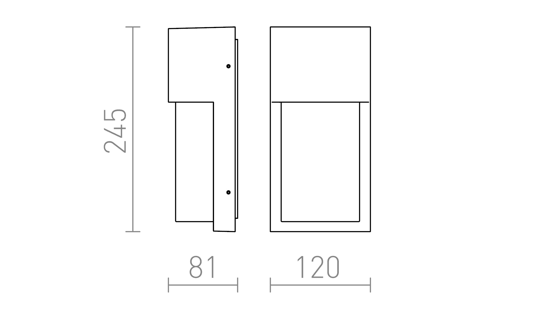 CHICAGO da parete lampada - Product sketch