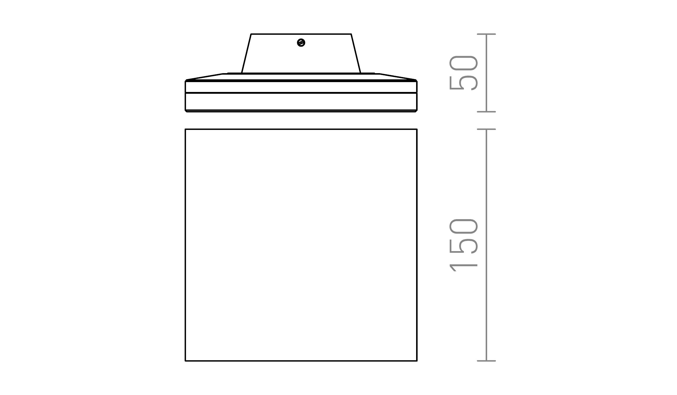ATHI de perete lampă - Product sketch