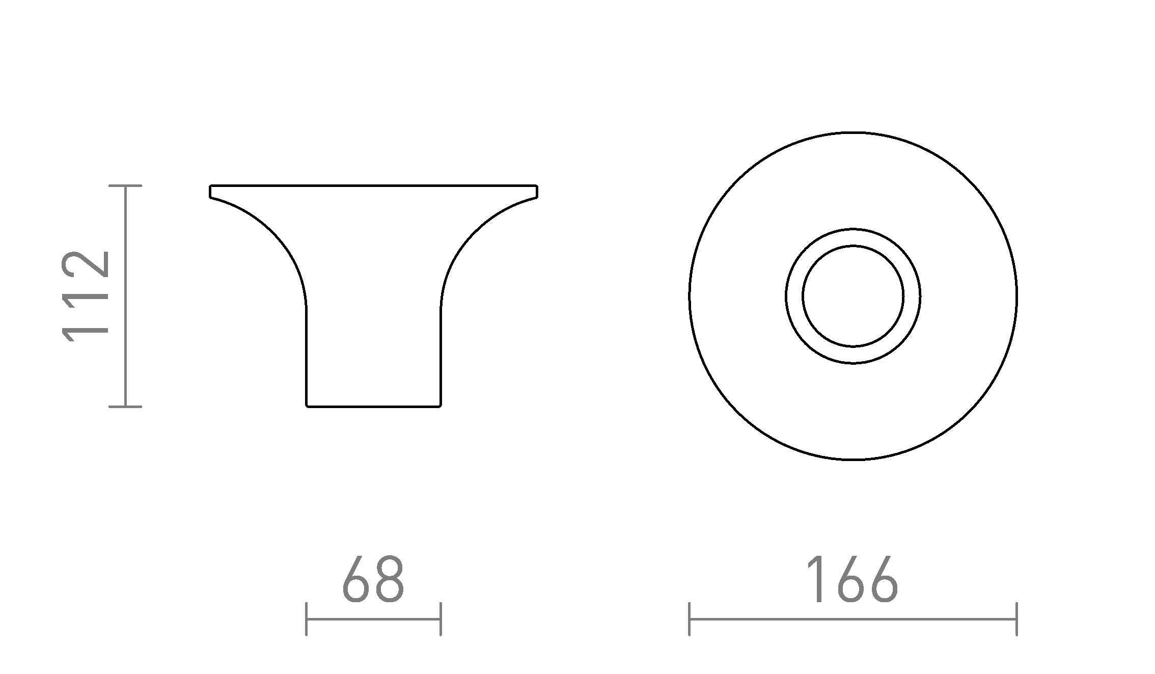 COLIN da soffitto lampada - Product sketch