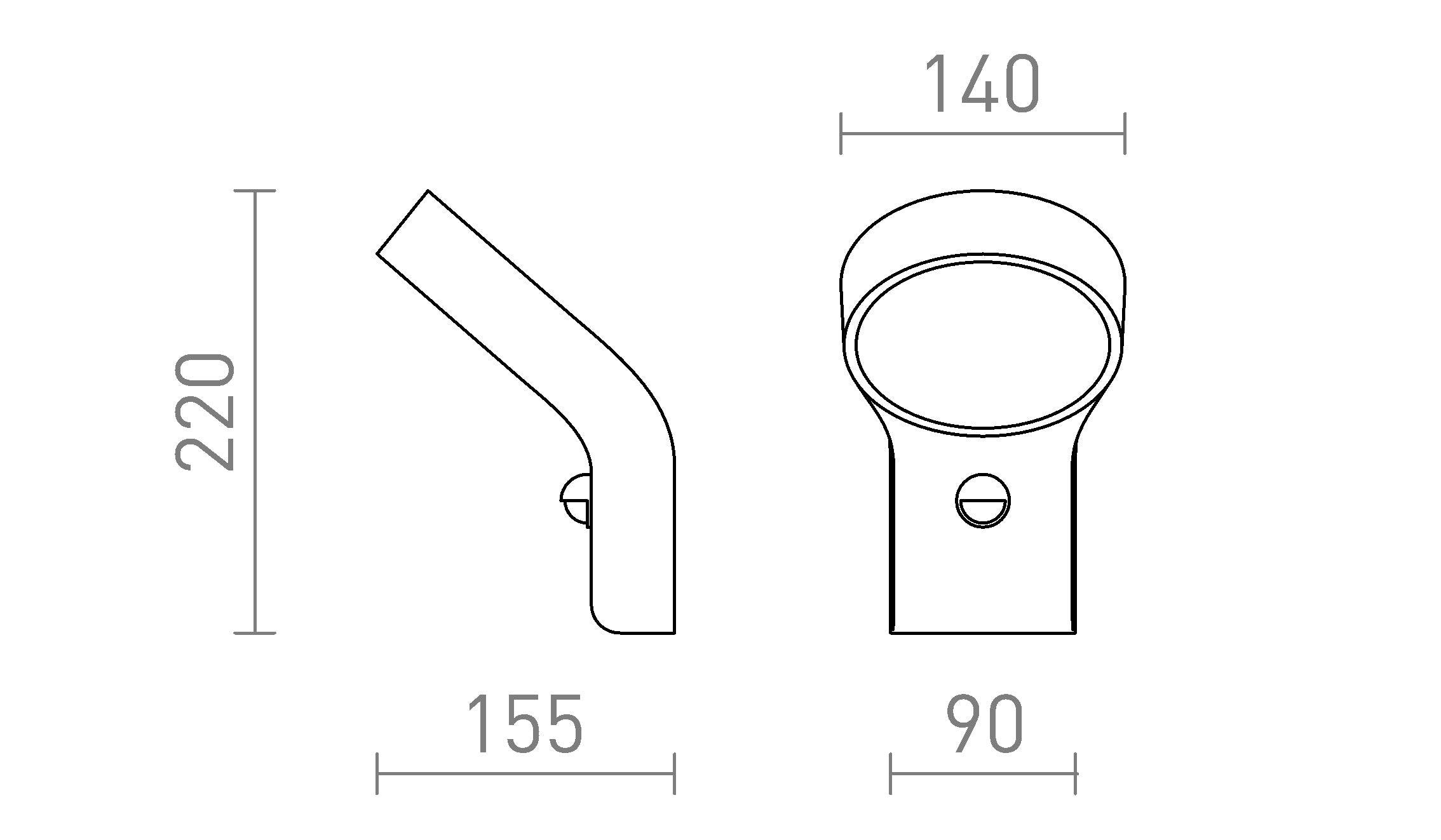 ELIA PIR Wandleuchte lampe - Product sketch