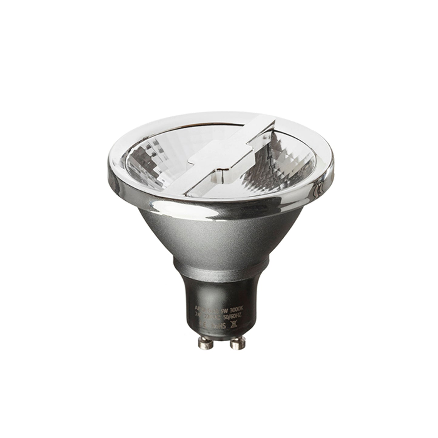 RENDL light source ALFA 69 silver grey chrome 230V GU10 LED 6W 24° 4000K G13407 1
