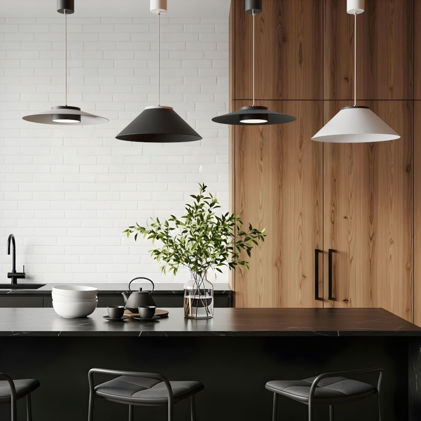RENDL pendant lamp SFERA 36/12 shade black metal R14338 2