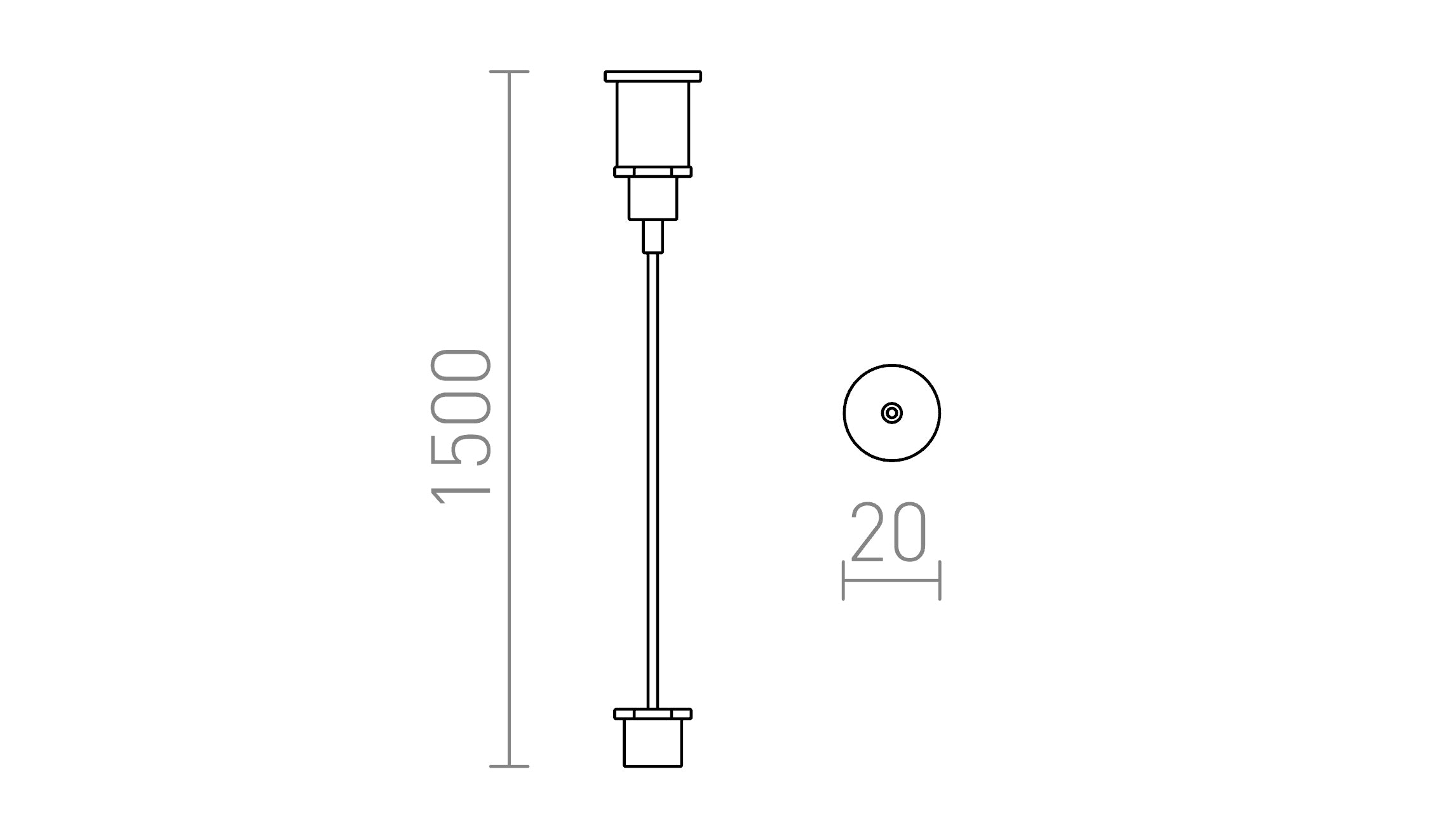 EUTRAC CAVO DI SOSPENSIONE - Product sketch