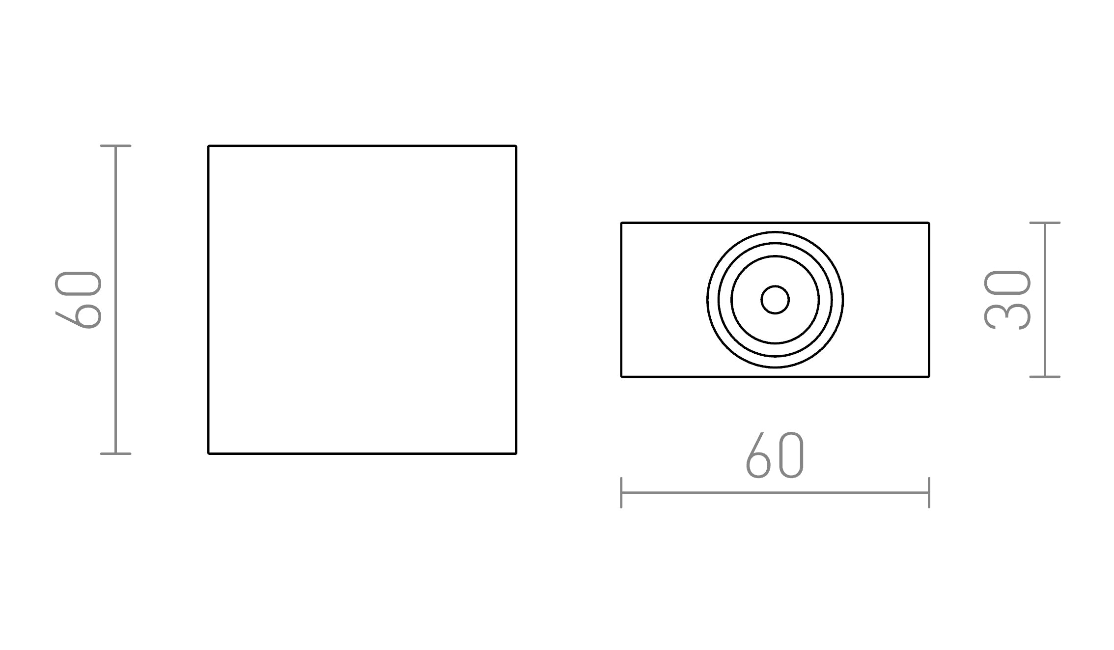 TICO I  da parete lampada - Product sketch