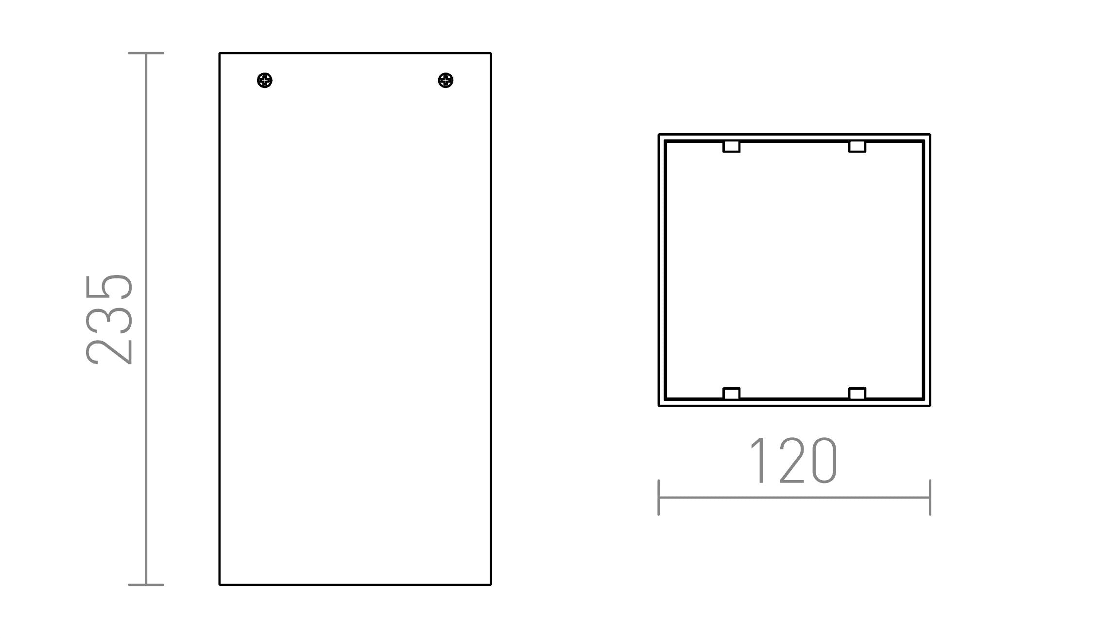 MEA QUADRATO - Product sketch