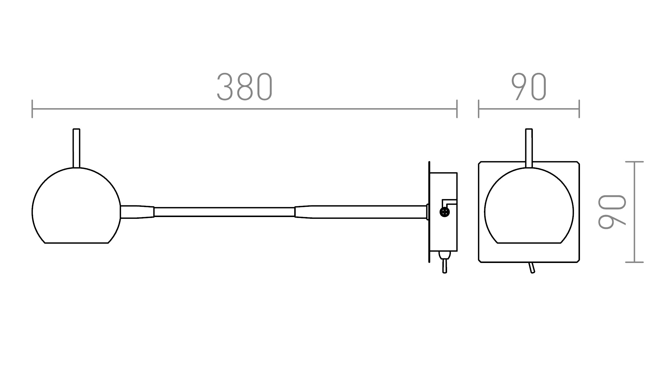GLOSSY SU COLLO DI CIGNO - Product sketch