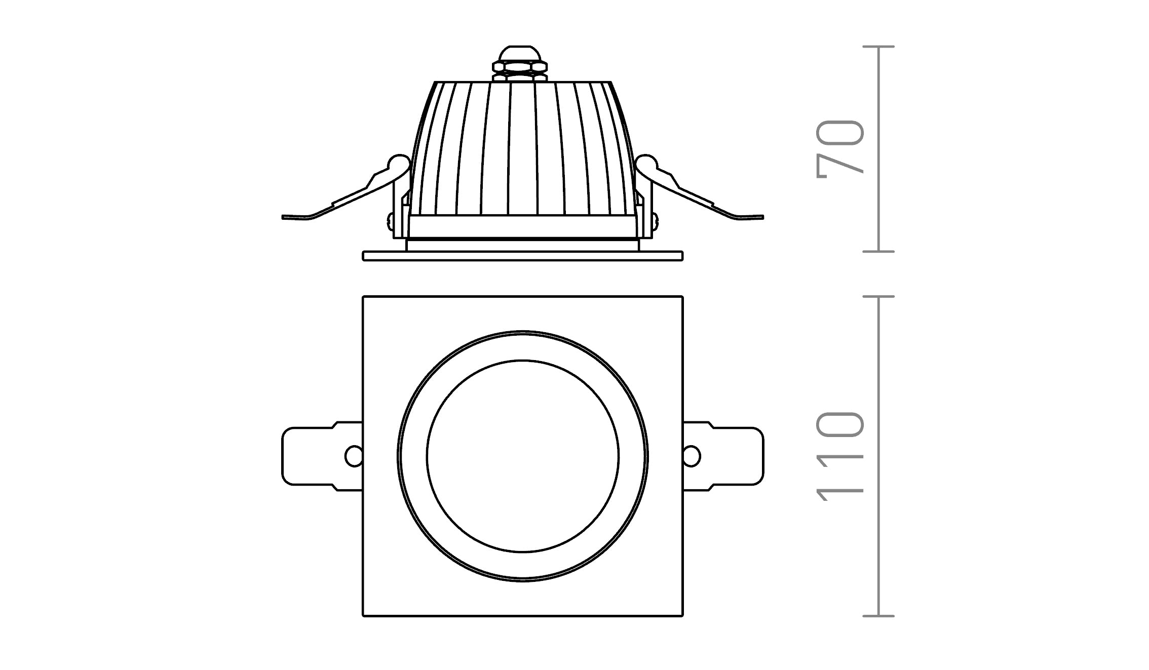 AMIGA QUADRATO - Product sketch
