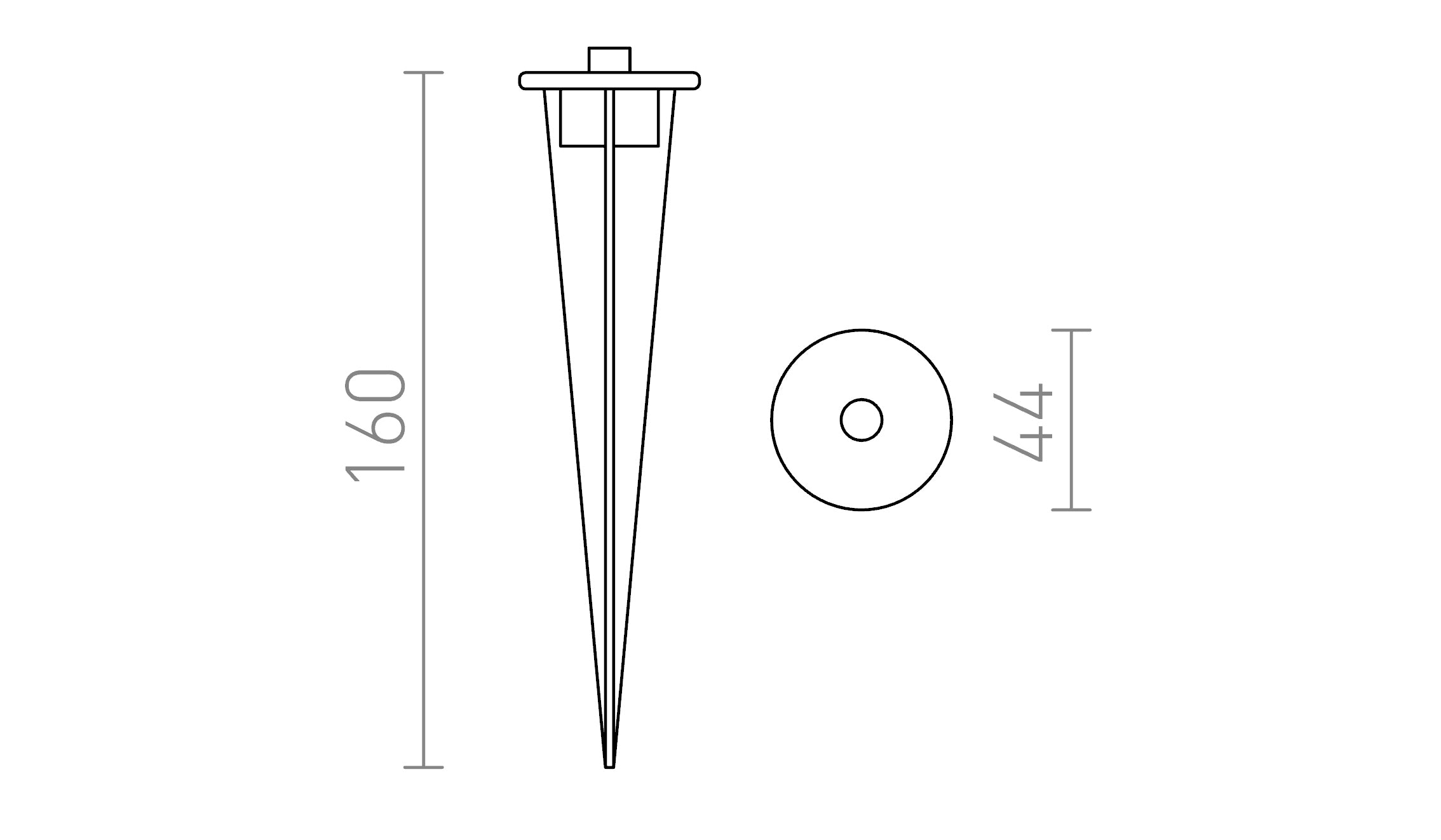 PICCHETTO UNIVERSALE - Product sketch