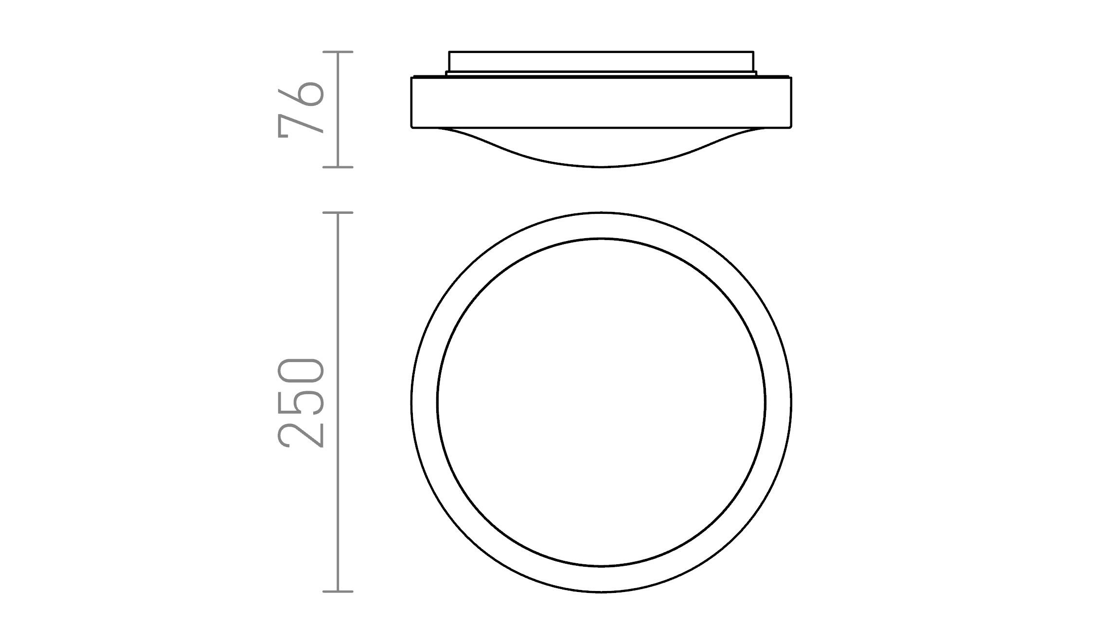 MELISA 25 da soffitto lampada - Product sketch