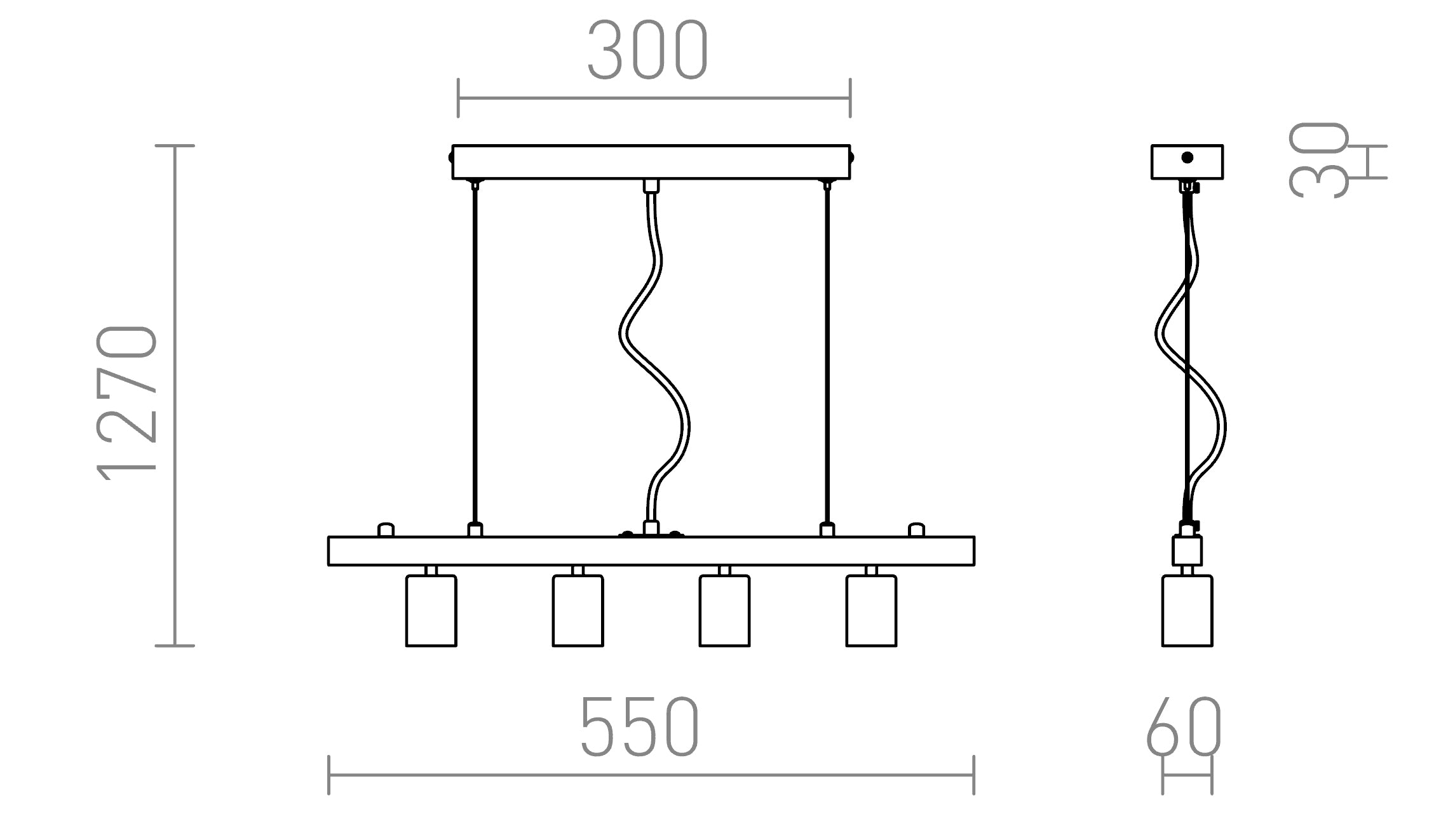 RALLONG IV SOSPENSIONE - Product sketch