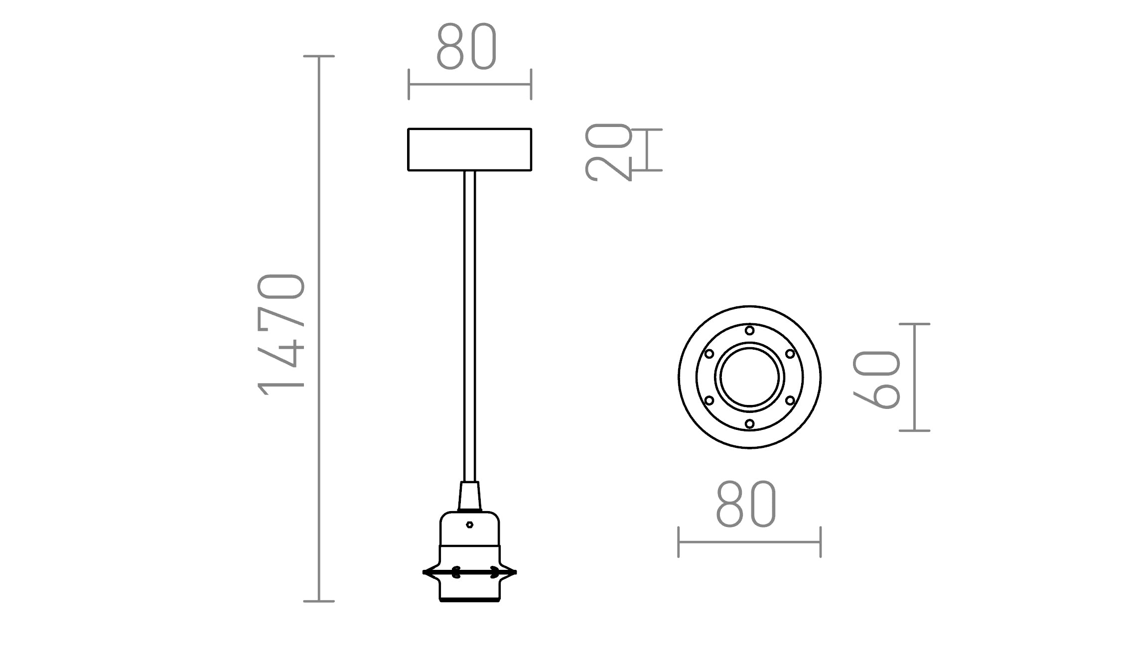 HEX BIANCO - Product sketch