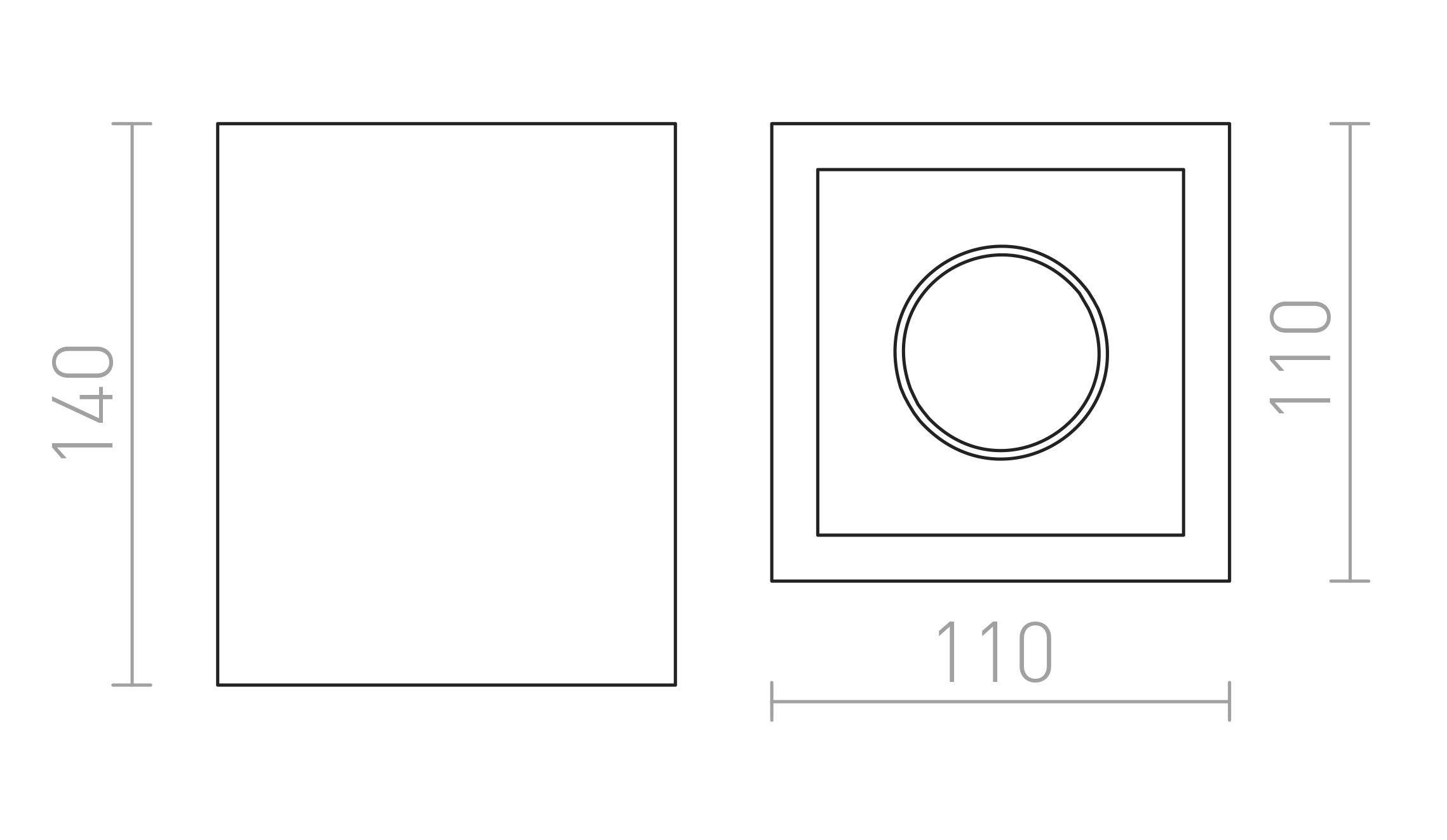 JACK SQ SOFFITTO - Product sketch
