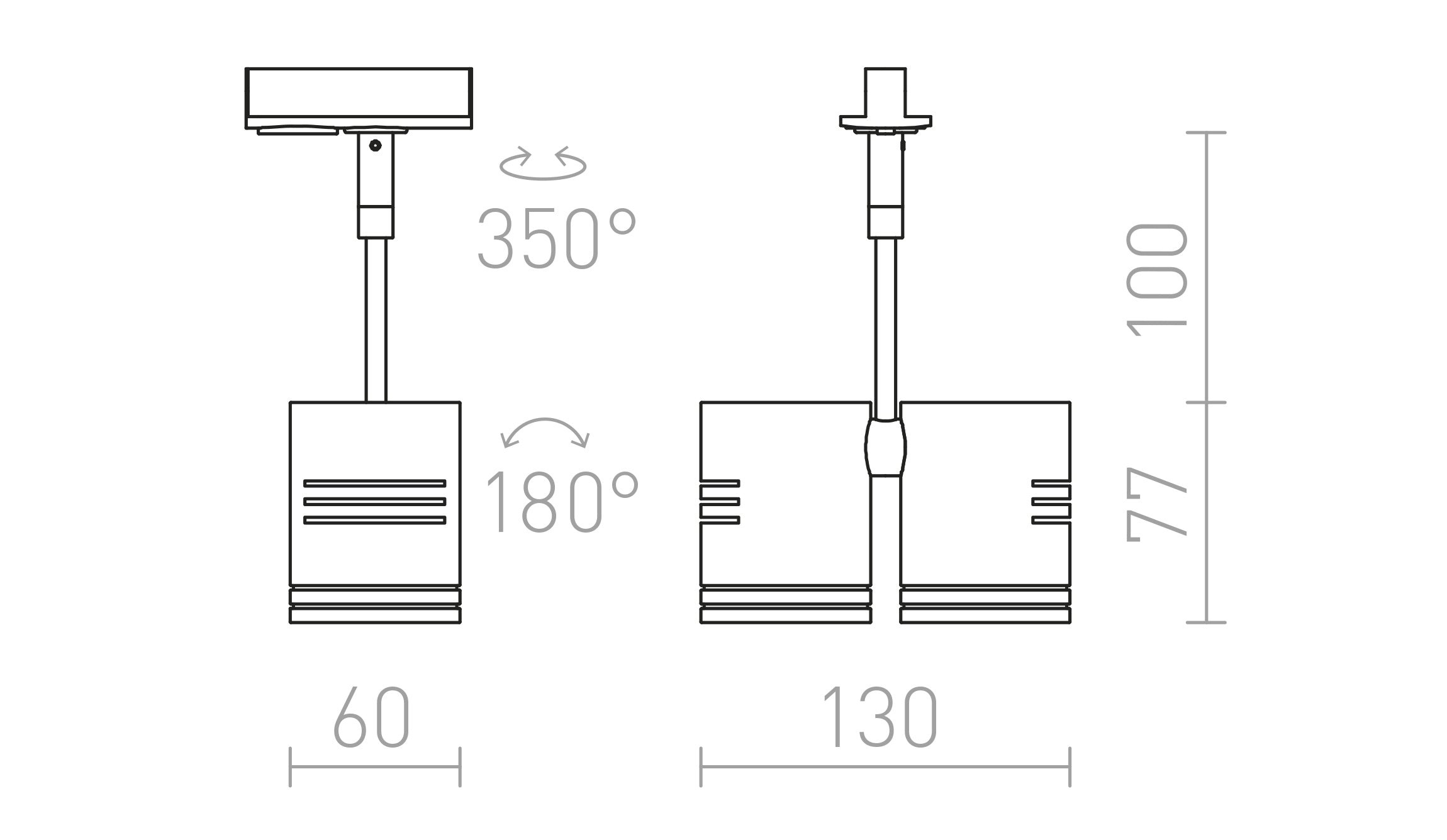 BEEBA II per binario monofase - Product sketch
