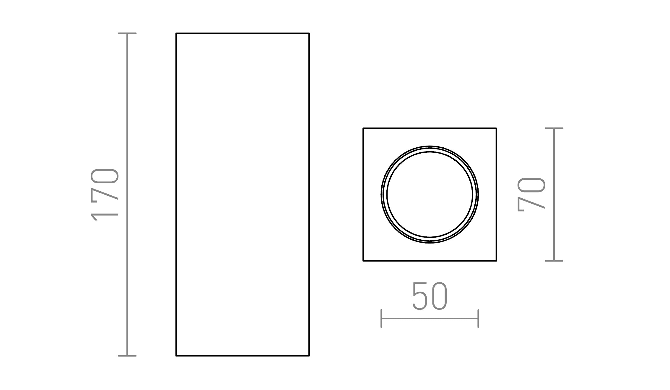 JACK SQ S 17 SOFFITTO - Product sketch