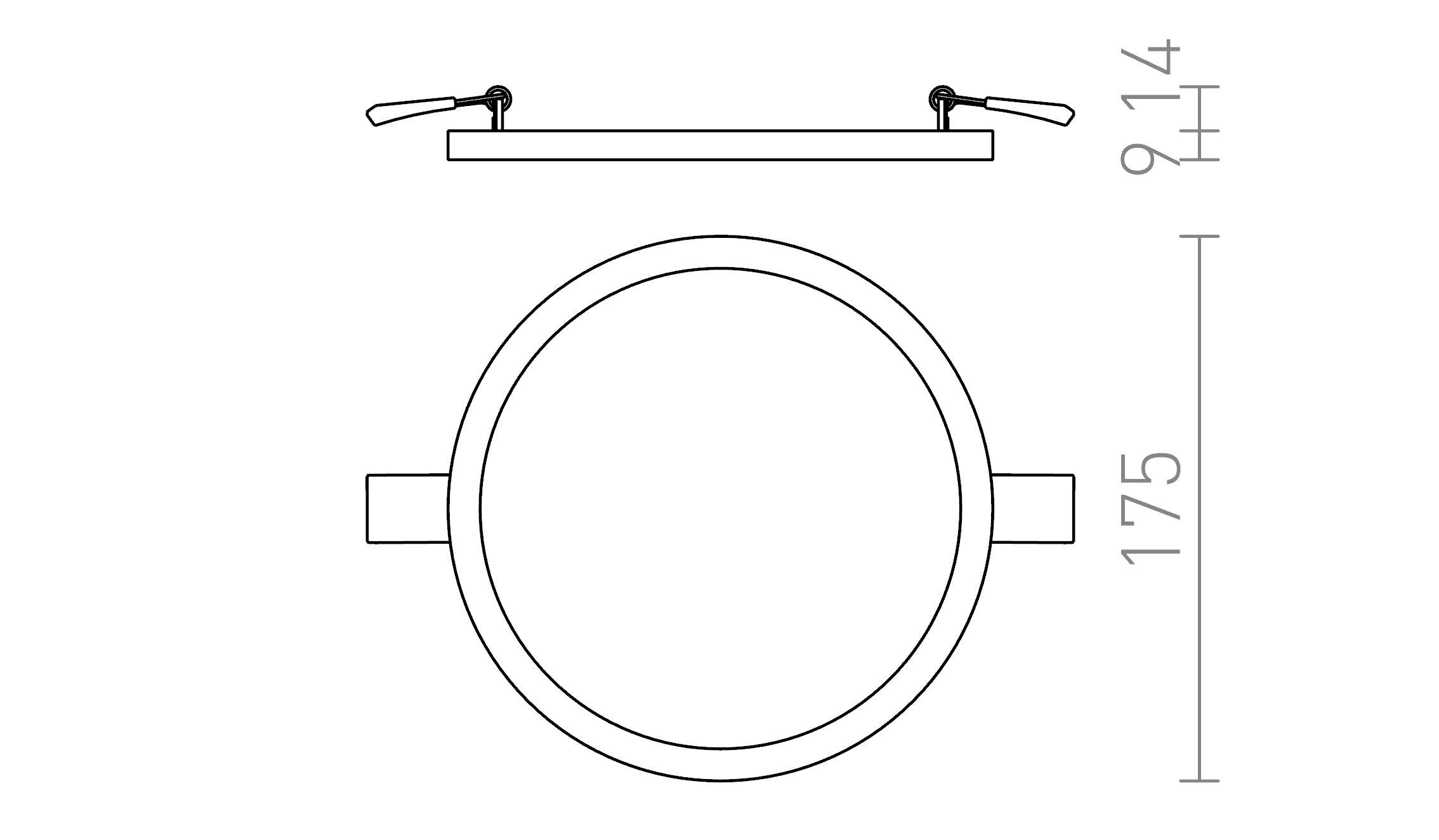 HUE R 17 INCASSO - Product sketch