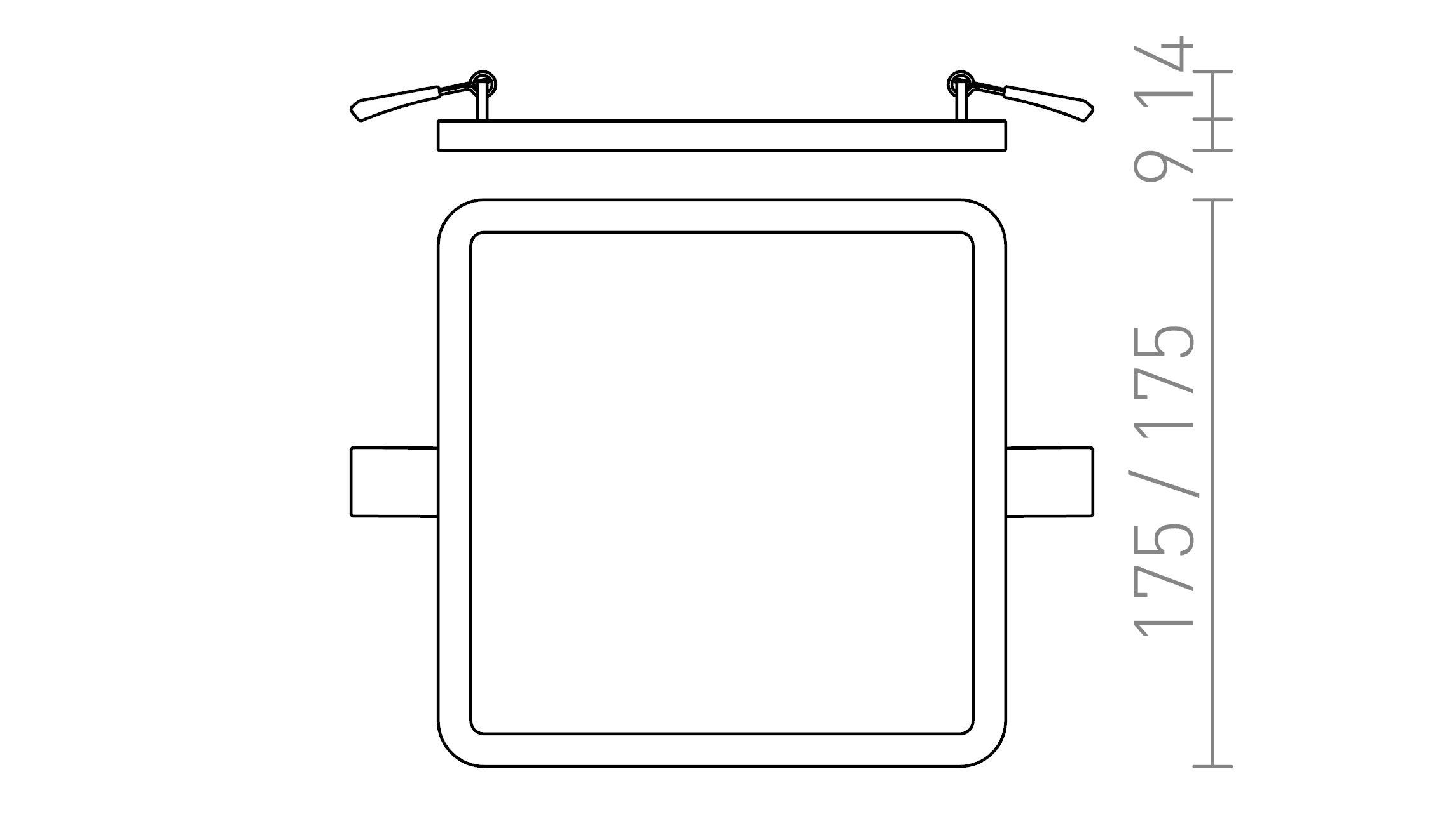 HUE SQ 17 INCASSO - Product sketch