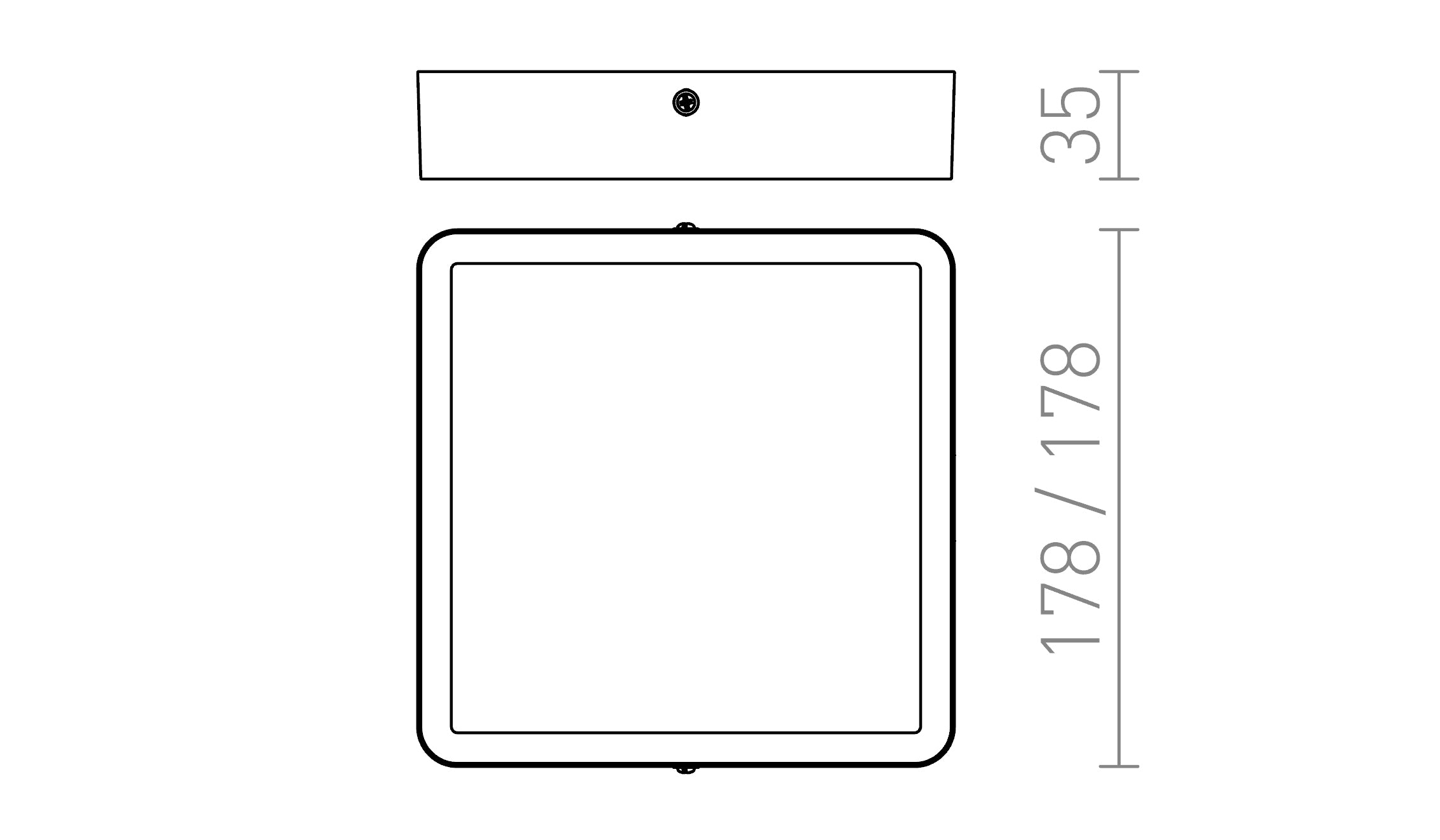 HUE SQ 17 SOFFITTO - Product sketch