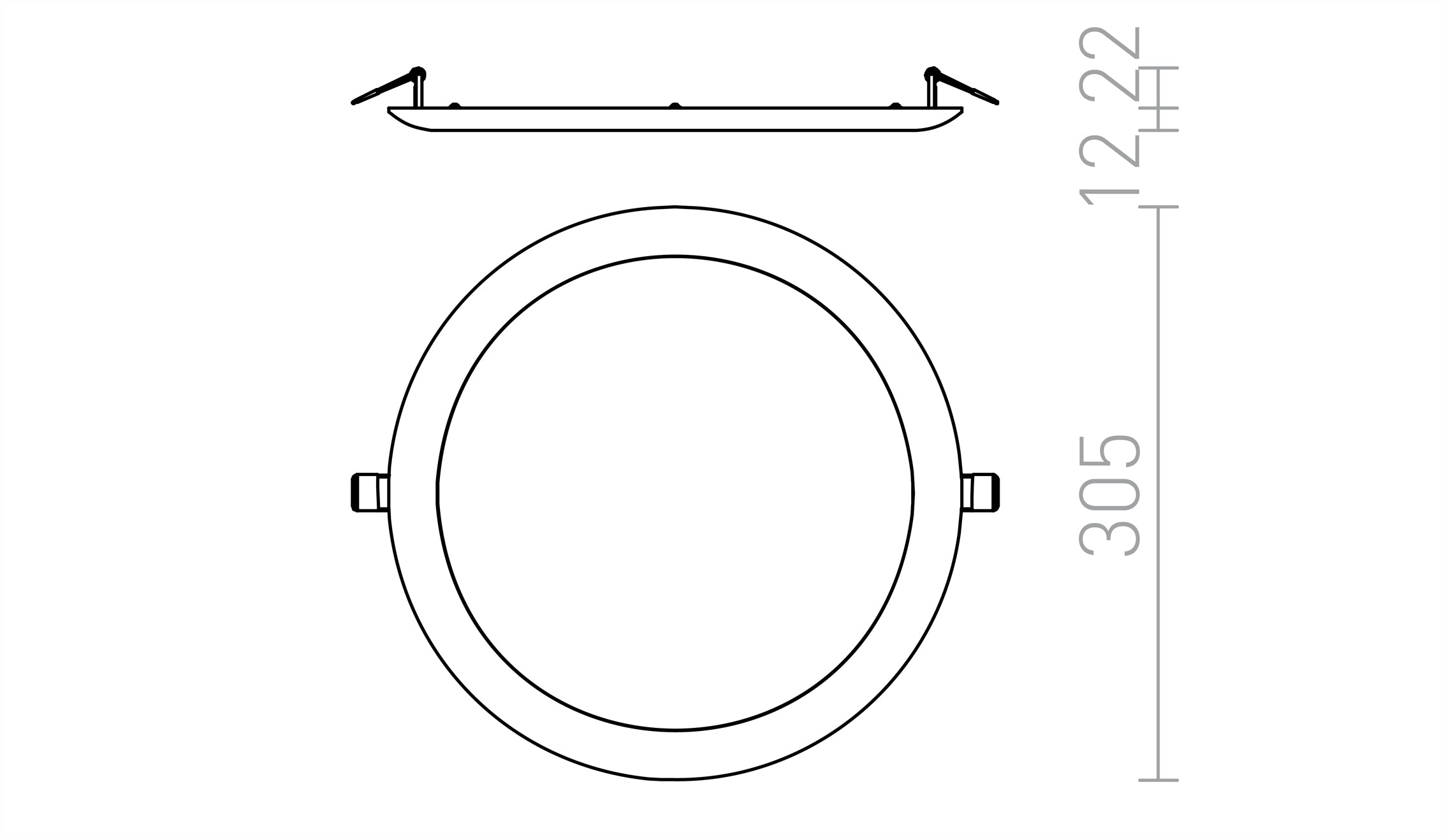 DADA 30 da incasso lampada - Product sketch
