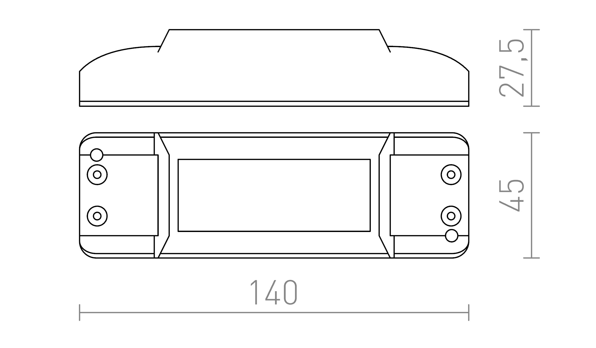 TRASFORMATORE 24V= 30 - Product sketch