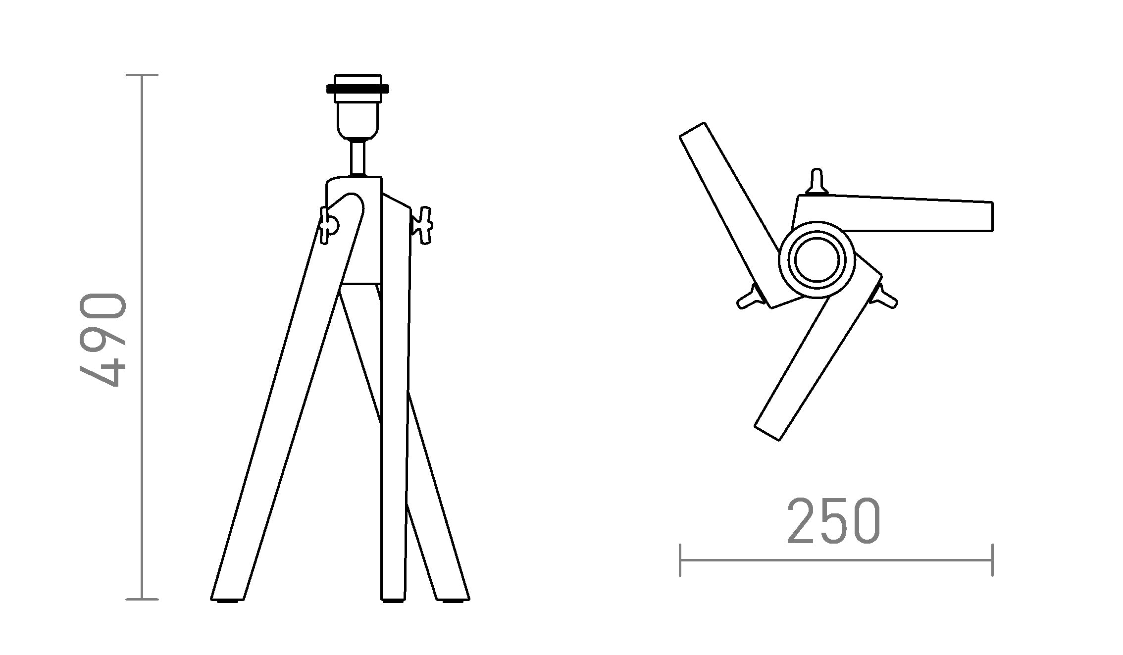 AMBITUS BASE TAVOLO - Product sketch