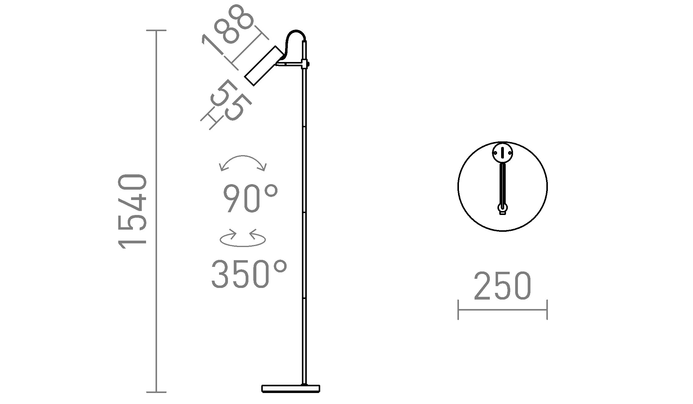 VARIA  da terra lampada - Product sketch