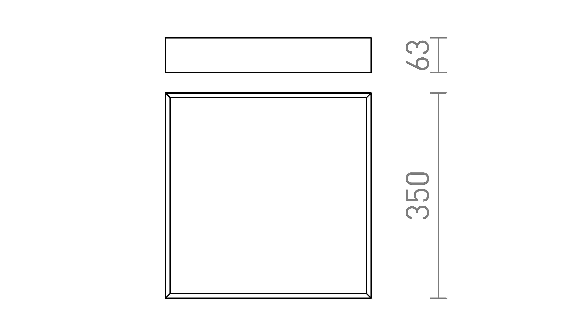 MERANO LED 35 da soffitto lampada - Product sketch