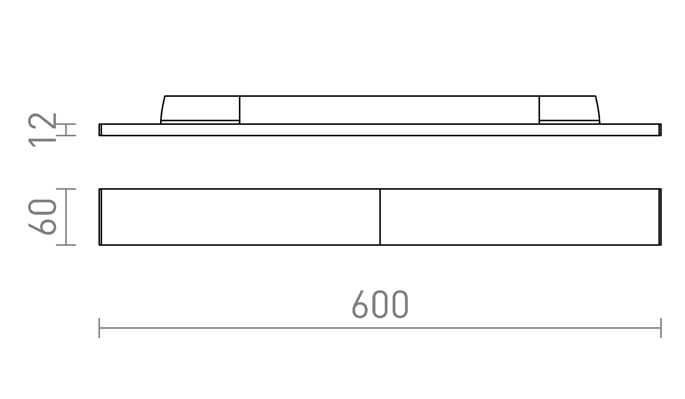 FLATLINE 60 PER BINARIO TRIFASE - Product sketch