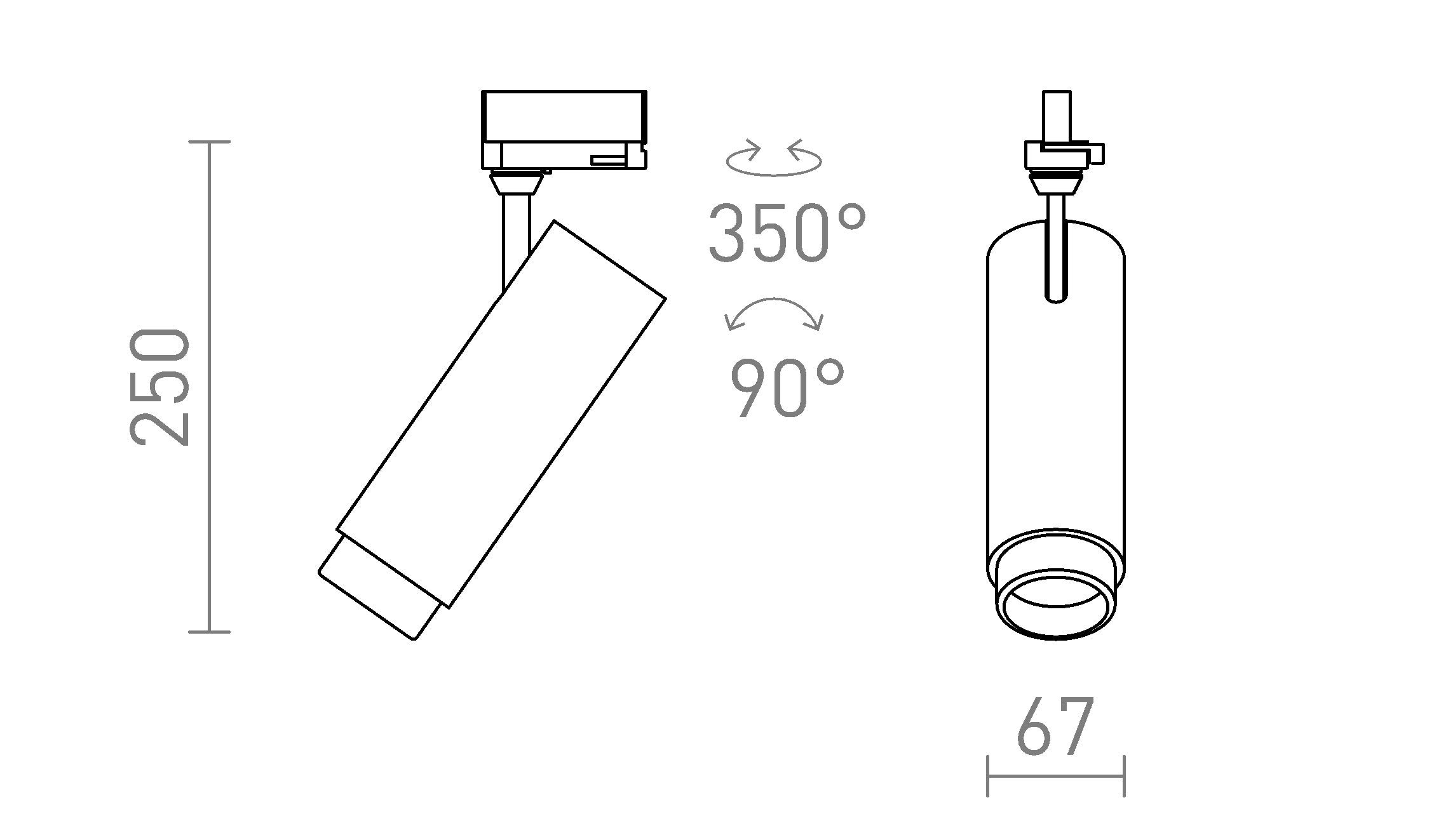 FOCUS 20 PER BINARIO TRIFASE - Product sketch