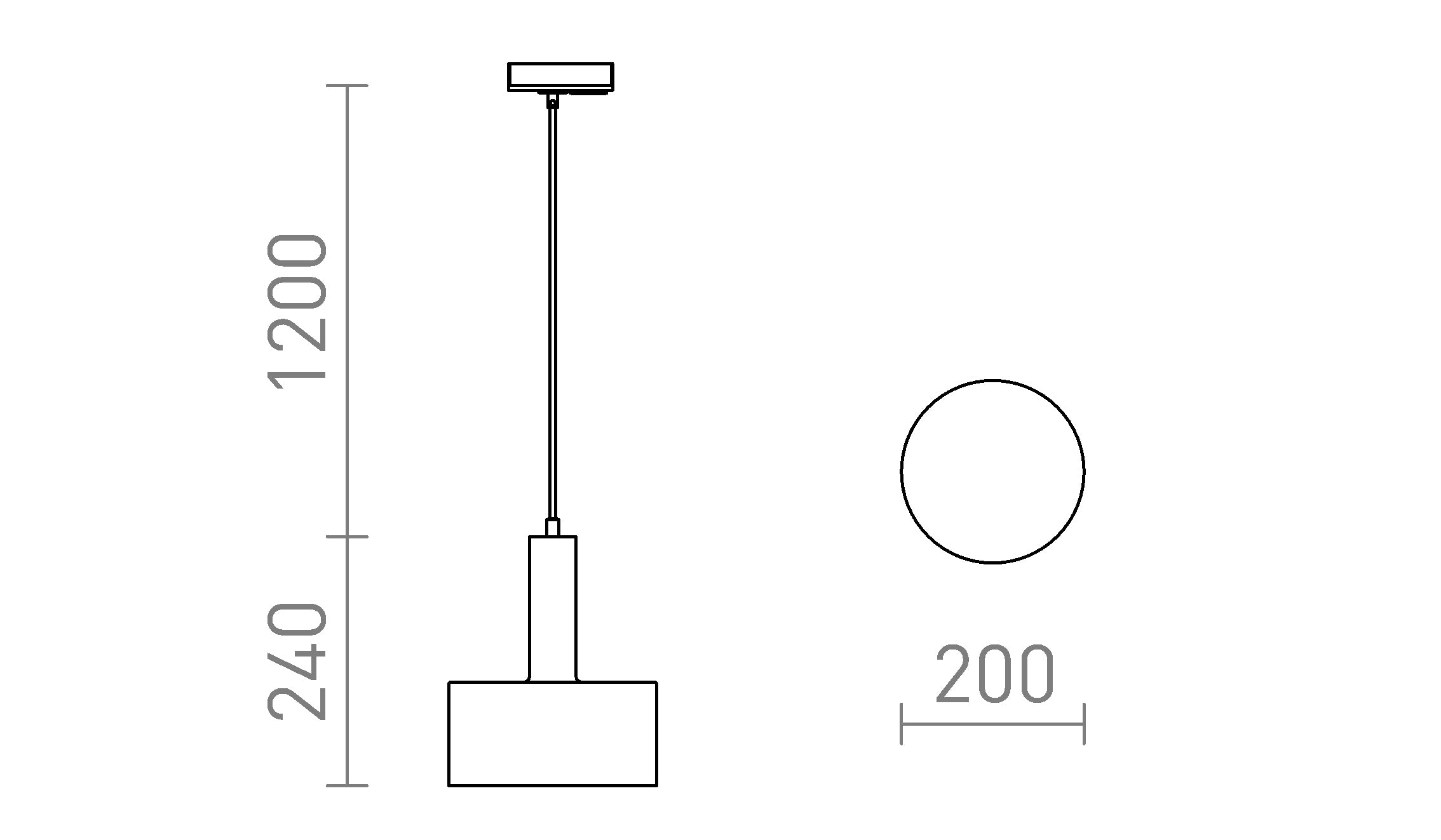 GIULIA 20 PER BINARIO MONOFASE - Product sketch