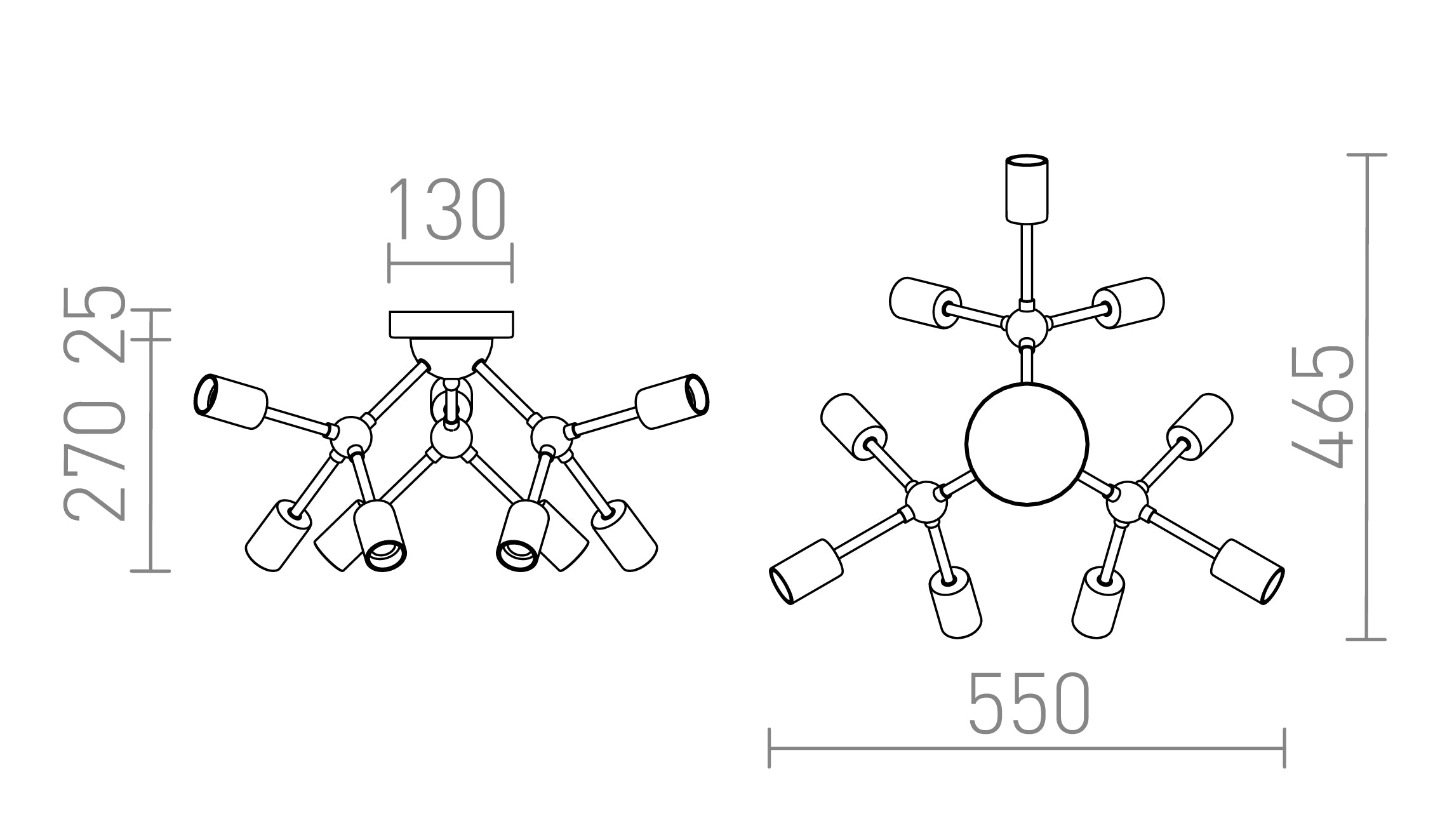 ARTEMIA DA SOFFITTO - Product sketch