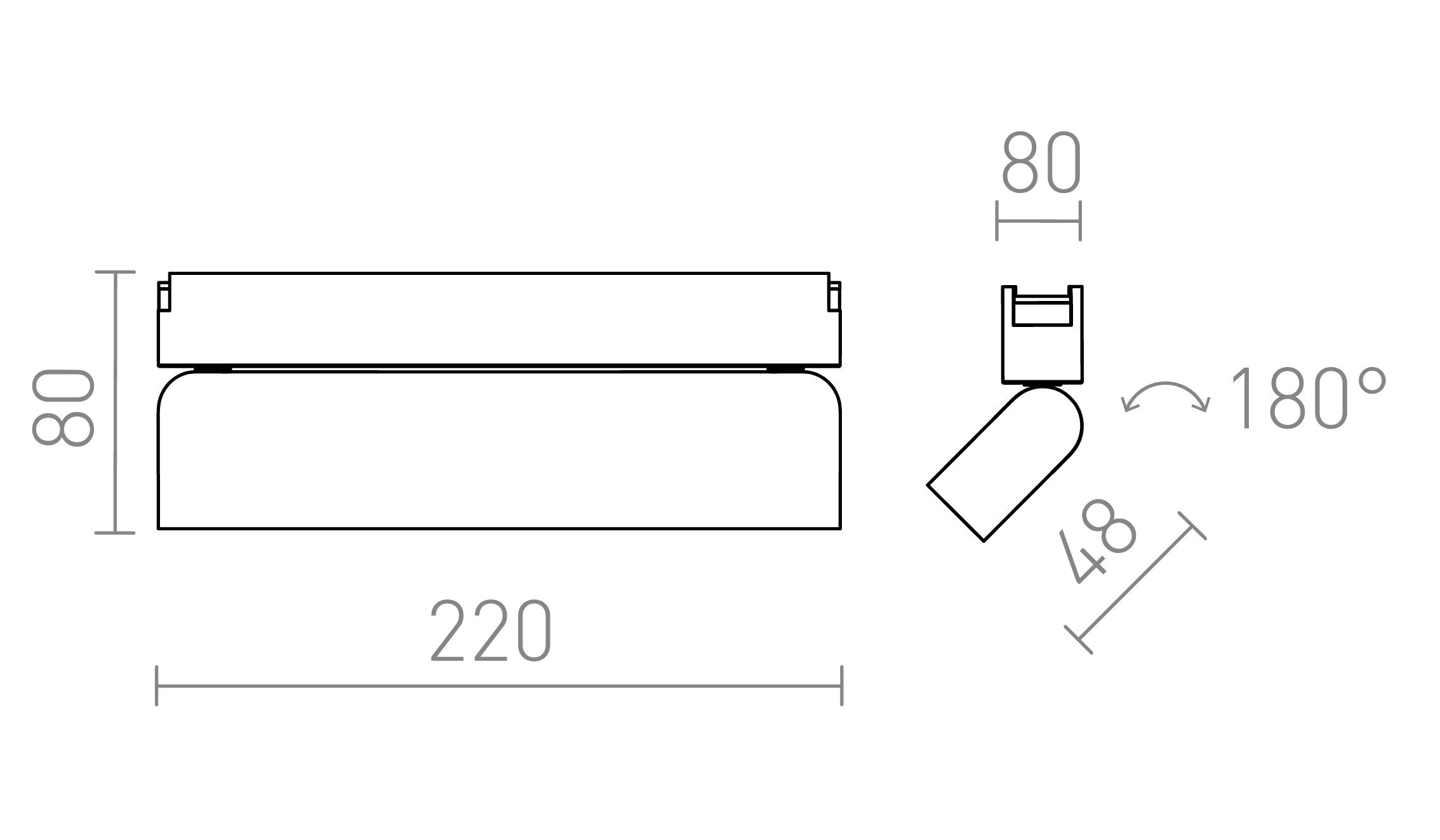 OXONIA 22 ORIENTABILE - Product sketch