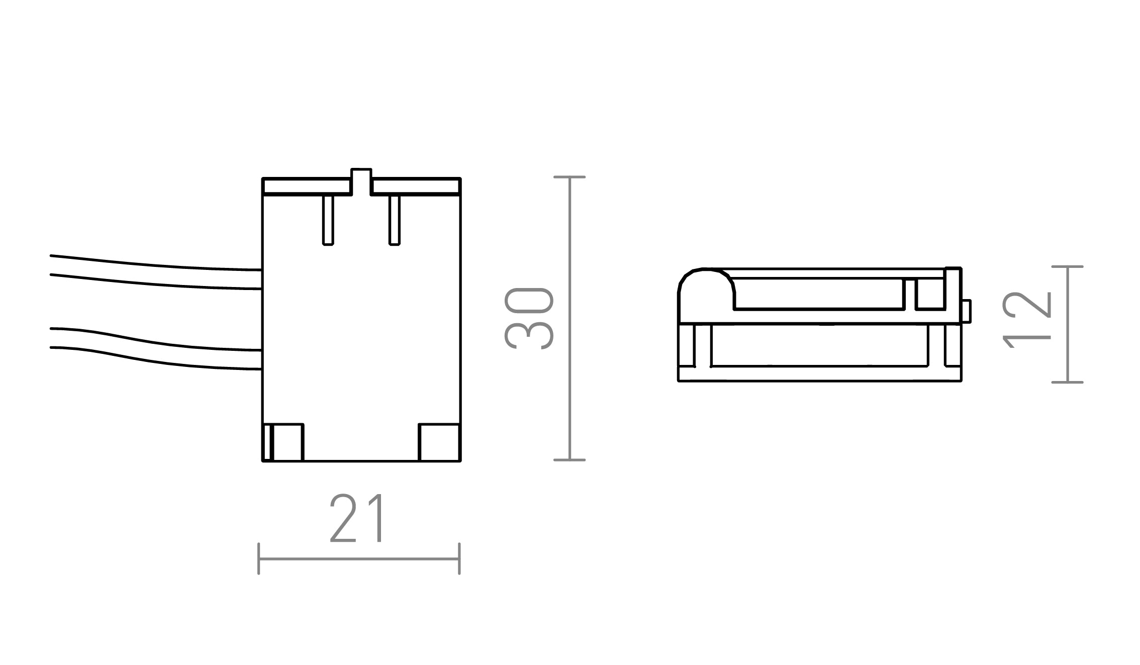 ALIMENTAZIONE WAVE - Product sketch