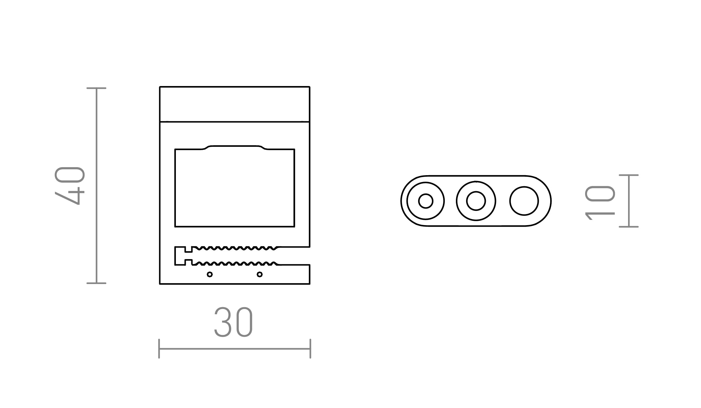 SUPPORTO MECCANICO WAVE - Product sketch