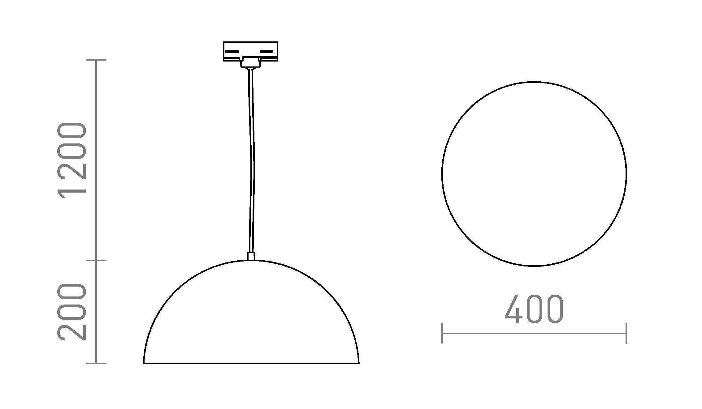 GLADYS 40 PER BINARIO TRIFASE - Product sketch
