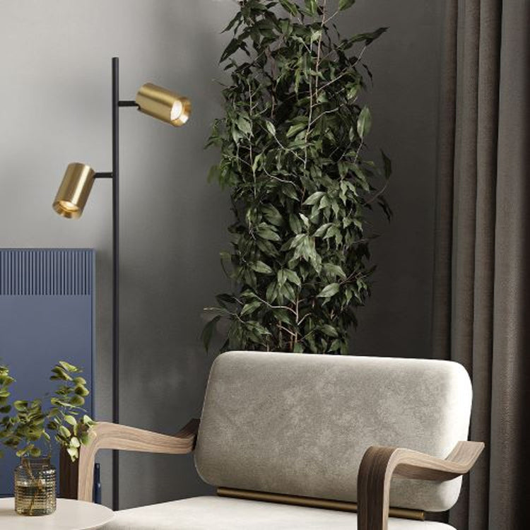 Lampade da terra in metallo