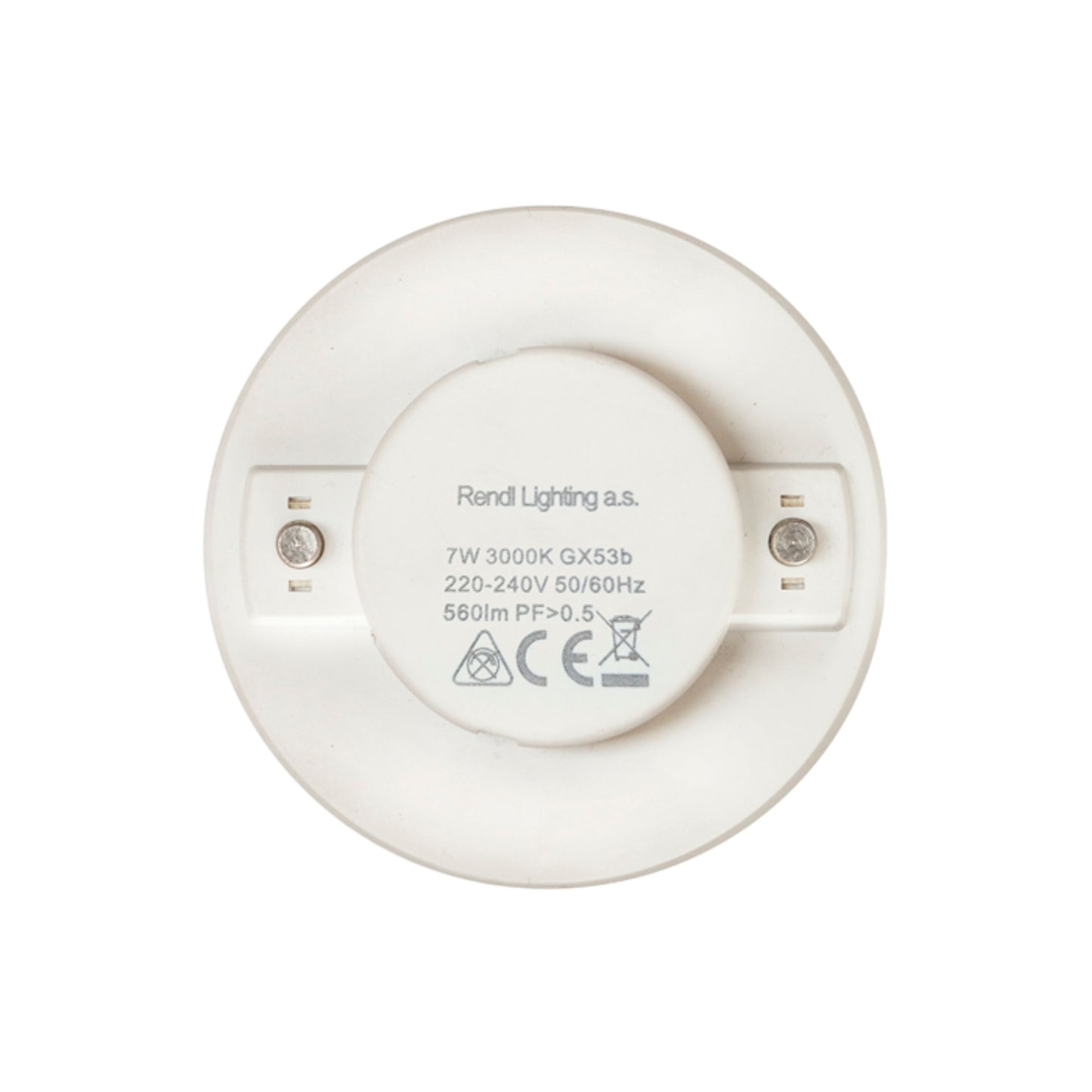 RENDL light source PUC lightsource   230V GX53 LED 7W 105°  3000K G12340 4