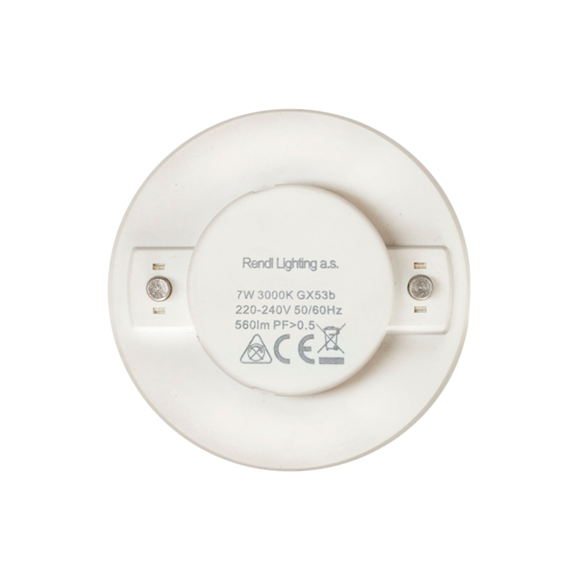 RENDL light source PUC lightsource   230V GX53 LED 7W 105°  3000K G12340 4