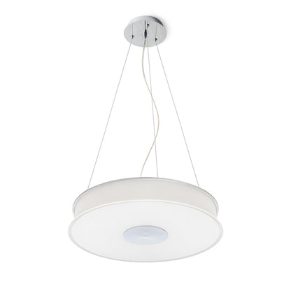 RENDL pendant lamp ASTERI pendant  satinated glass/chrome 230V 2GX13 40W R10626 1