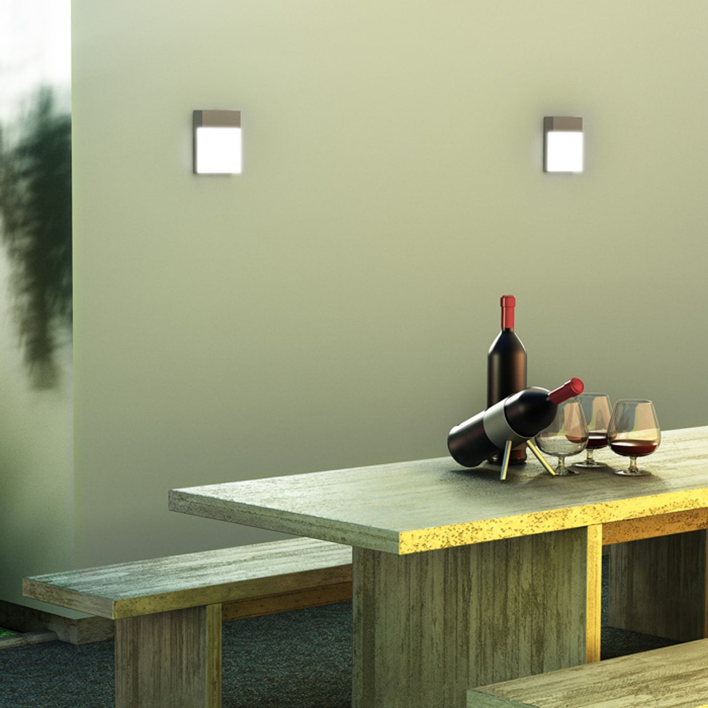 RENDL outdoor lamp VERIA wall silver grey 230V LED 6W 116° IP54 3000K R11169 2