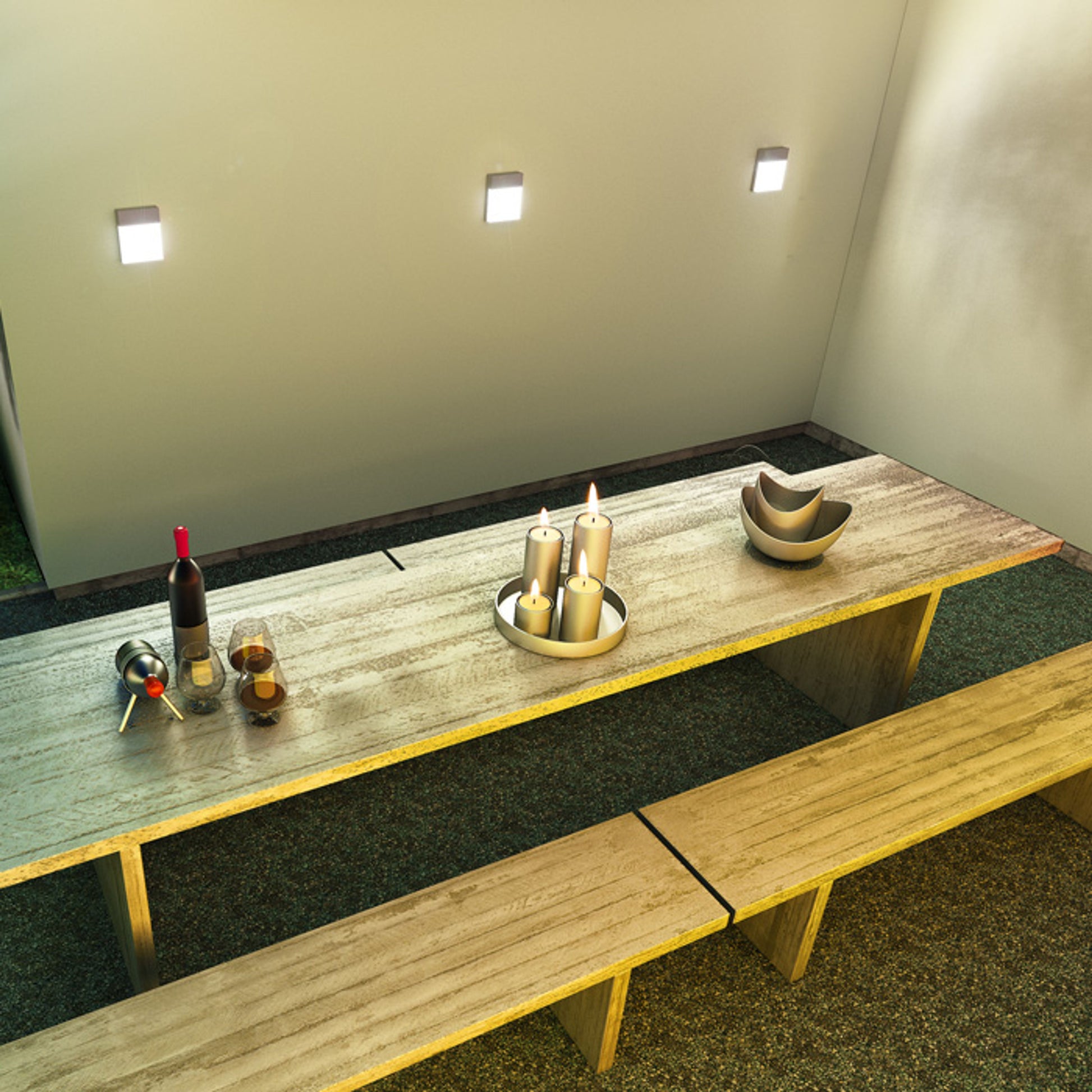 RENDL outdoor lamp VERIA wall silver grey 230V LED 6W 116° IP54 3000K R11169 5