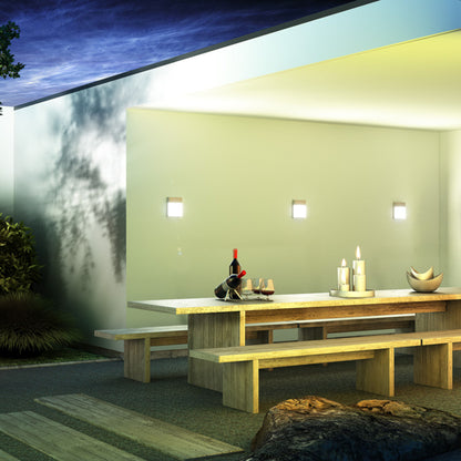 RENDL outdoor lamp VERIA wall silver grey 230V LED 6W 116° IP54 3000K R11169 7