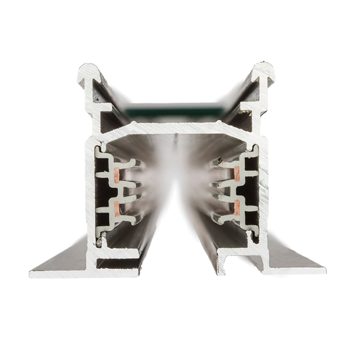 RENDL 3-circuit track system EUTRAC 2m 3-circuit track recessed white 230V  R11306 2