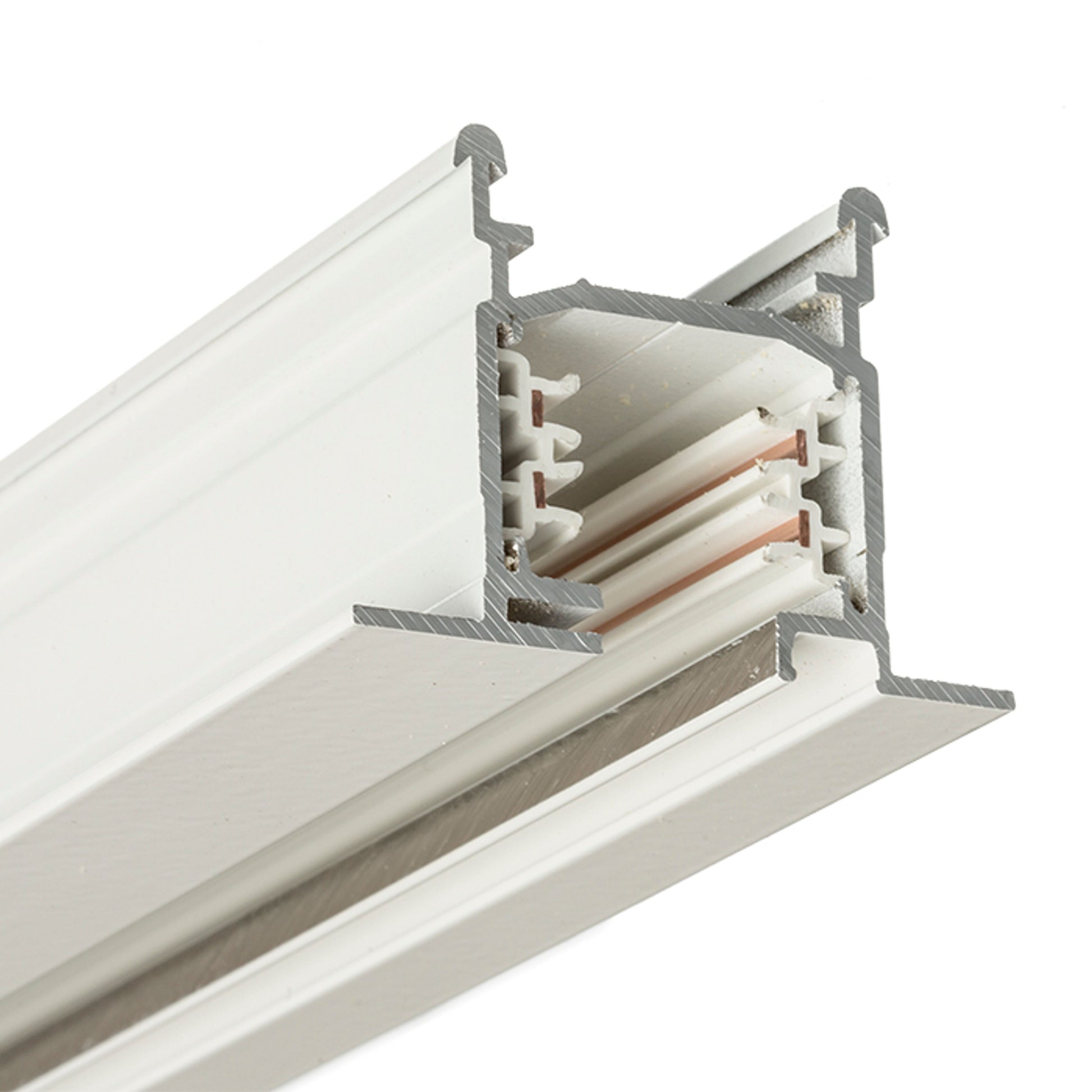 RENDL 3-circuit track system EUTRAC 2m 3-circuit track recessed white 230V  R11306 4