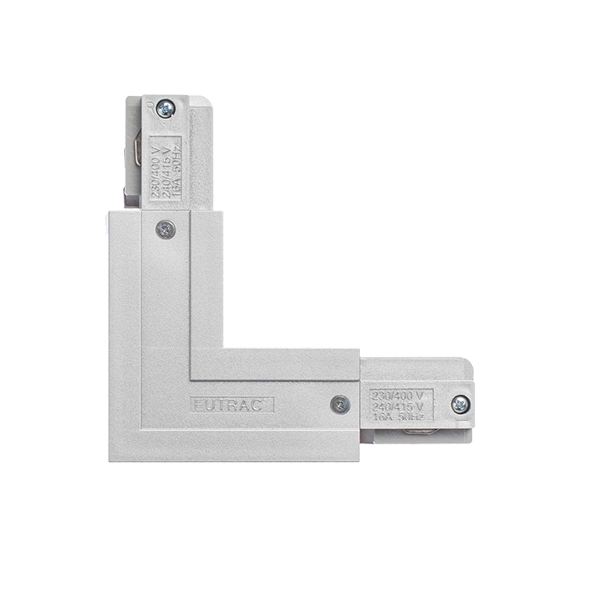 RENDL 3-circuit track system EUTRAC L connector outer polarity silver grey 230V  R11325 2