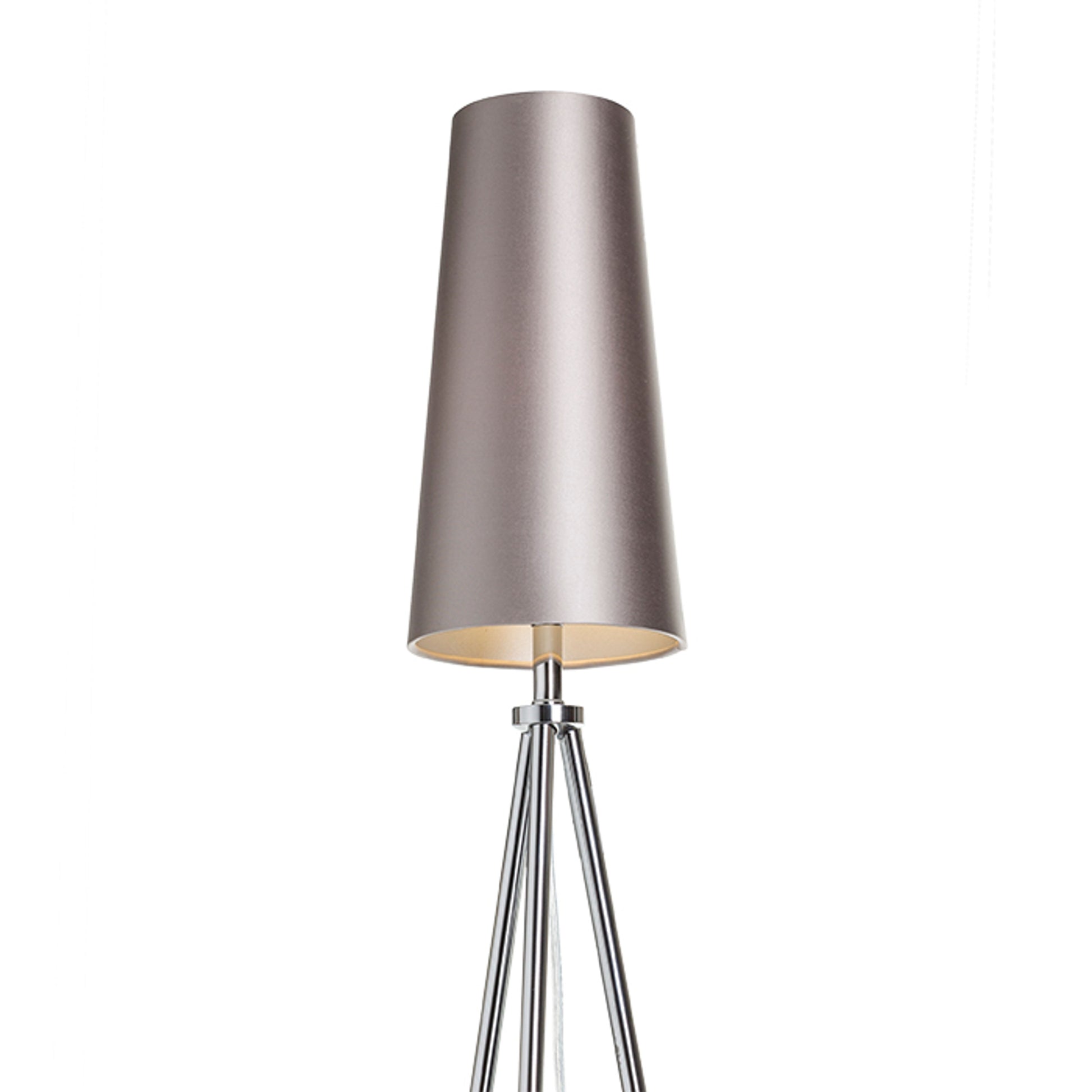 RENDL shades, shade bases, pendent sets CONNY 15/30 table shade  Monaco dove gray/silver PVC  max. 23W R11590 4