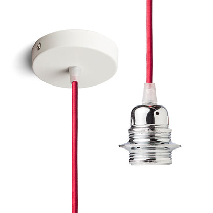 RENDL shades, shade bases, pendent sets ELISA pendant set WB+RC+CHF   230V LED E27 15W R11892 1