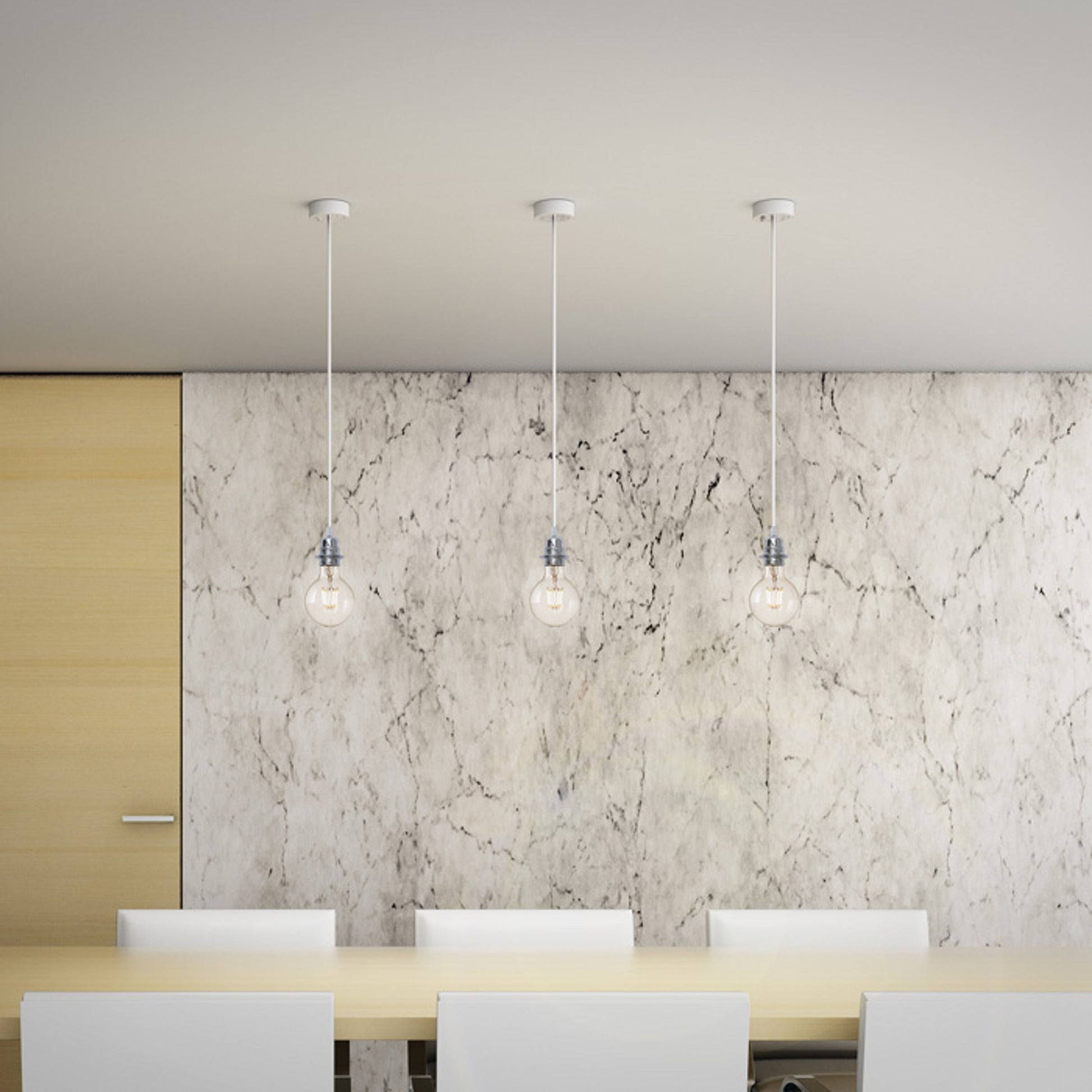 RENDL shades, shade bases, pendent sets HEX pendant set WB+WC+CHF+CHC1   230V LED E27 15W R11917 7