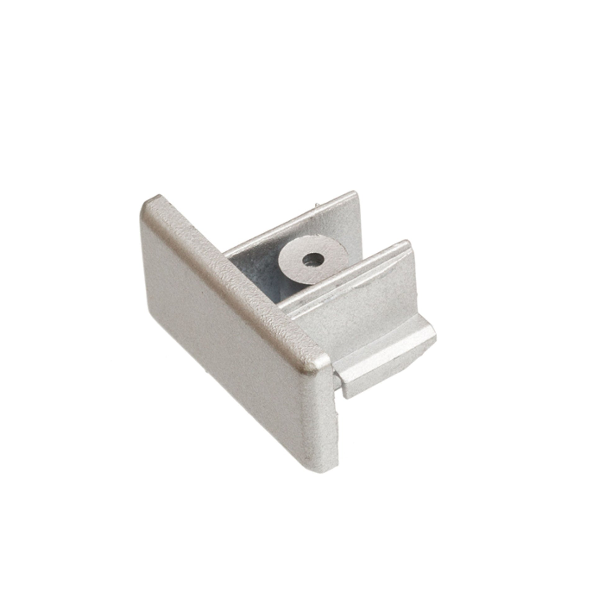 RENDL 1-circuit track system 1F end cap silver grey   R12292 1