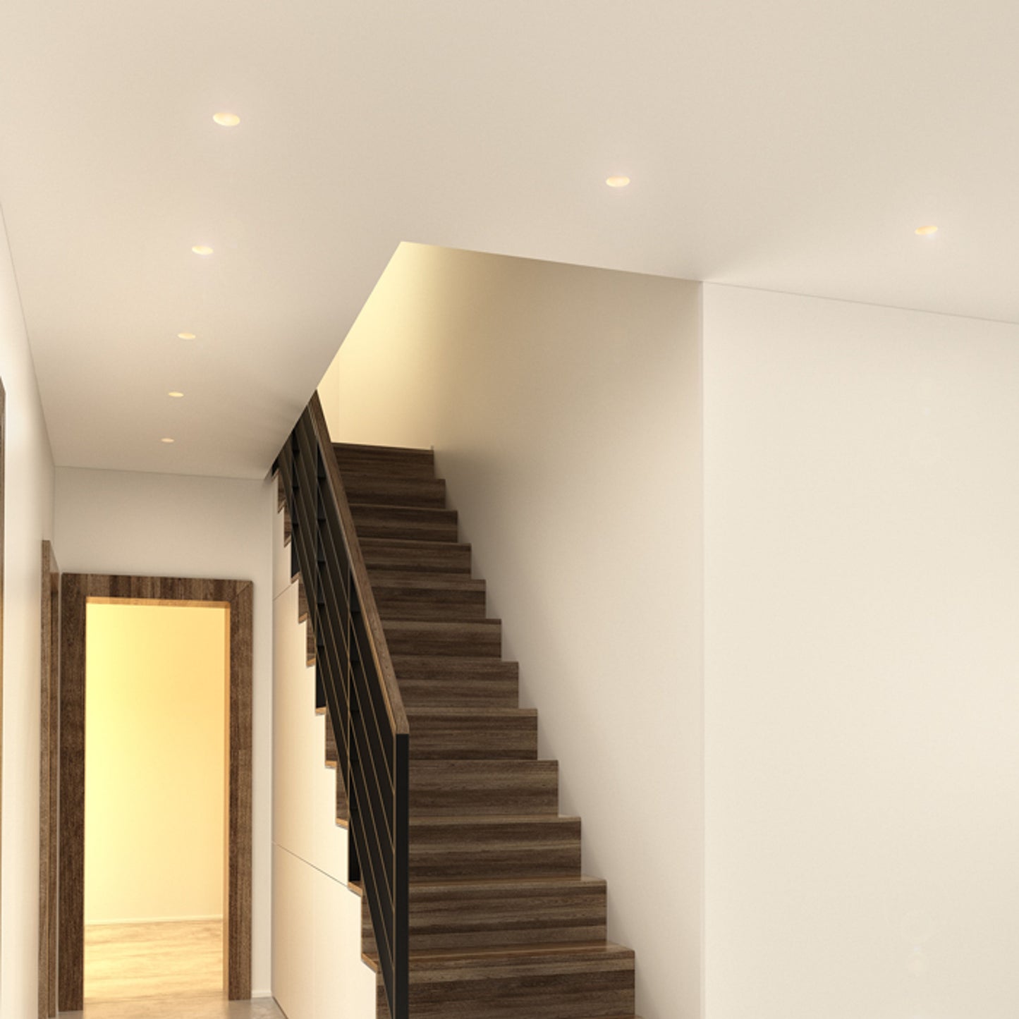 RENDL recessed light QUO R recessed  plaster 230V LED GU10 8W R12361 4
