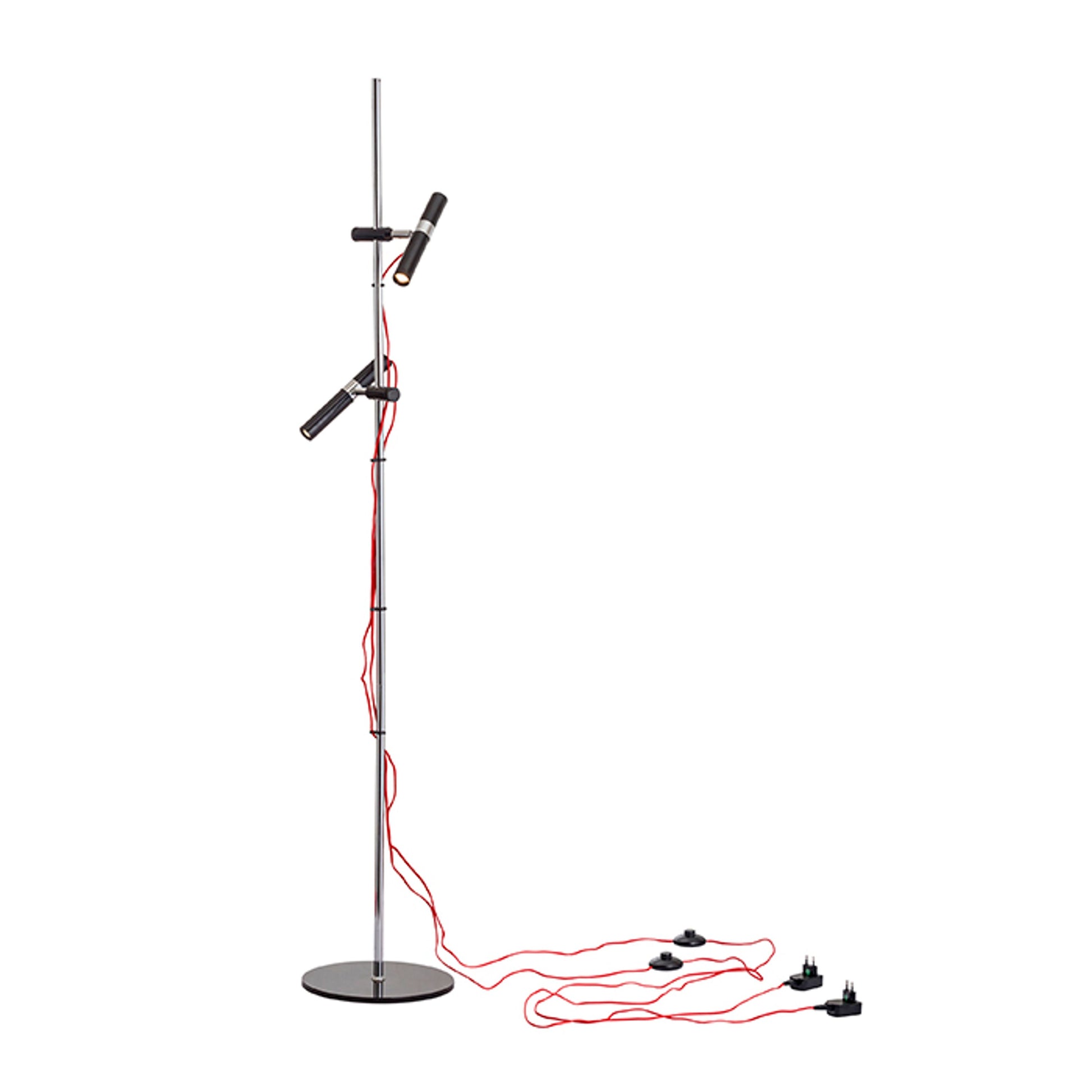 RENDL floor lamp VIPER FL  black chrome 230V LED 2x3W 60°  3000K R12463 7
